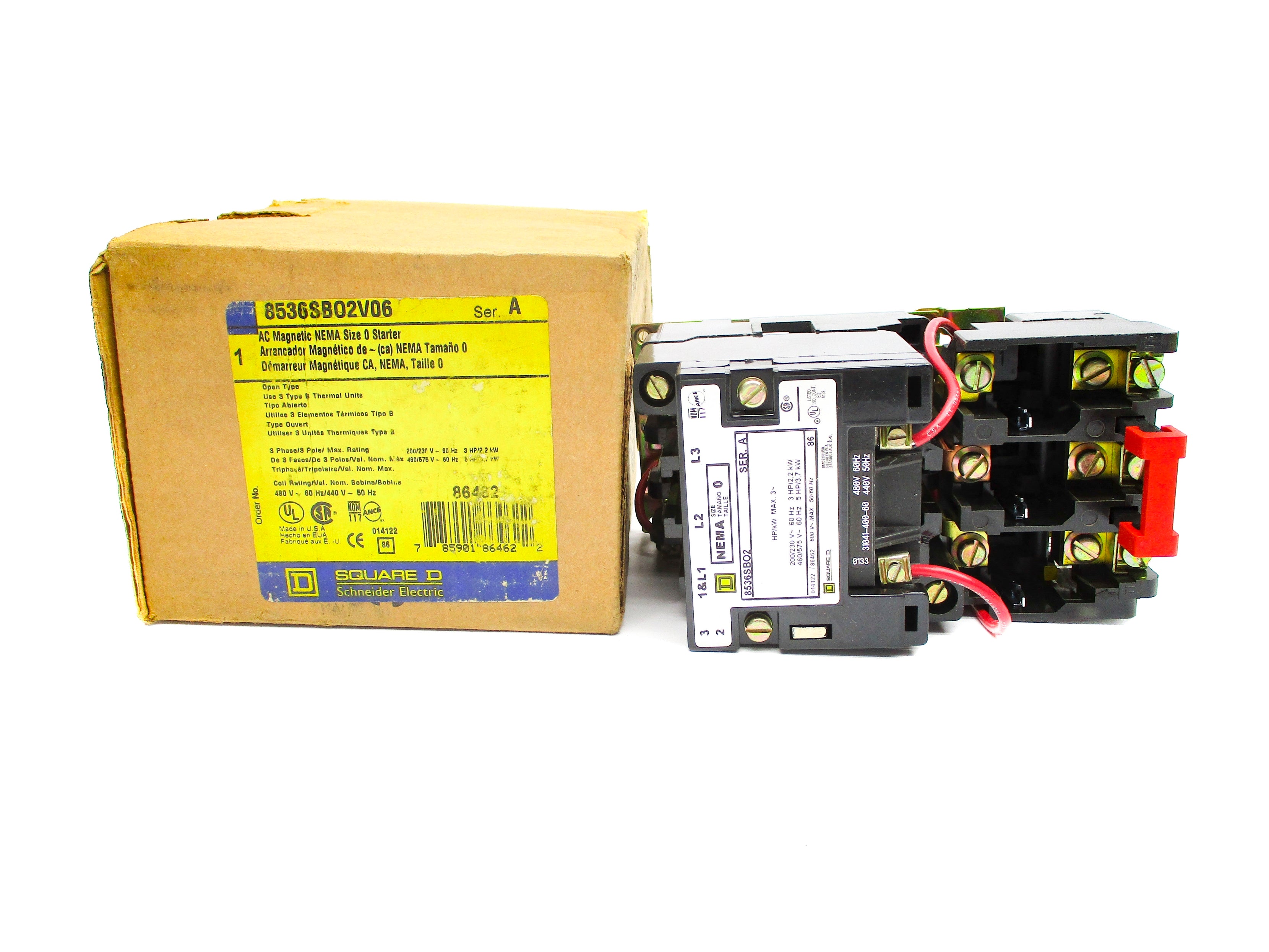 SQUARE D 8536SBO2V06 SER. A NSMP