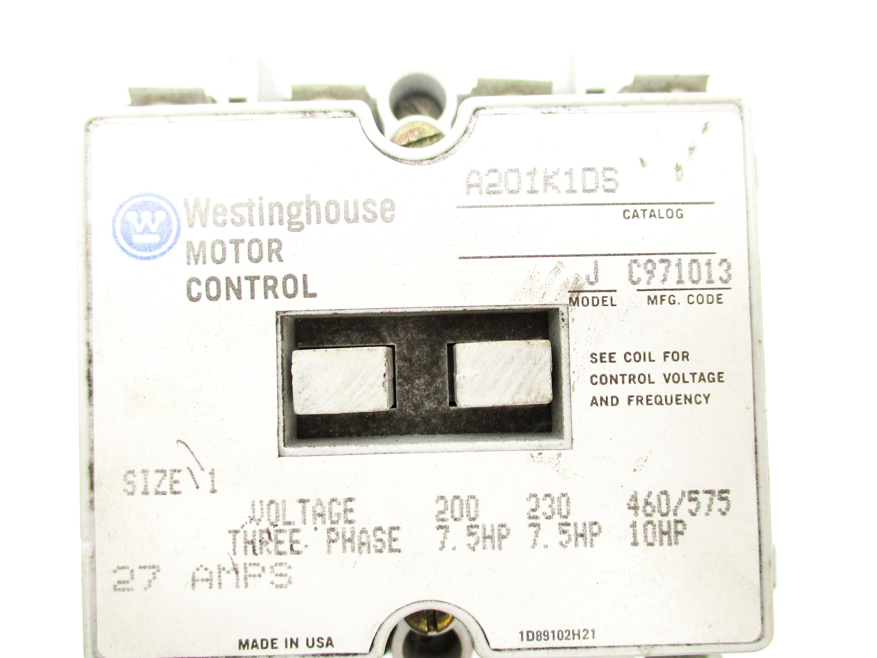 WESTINGHOUSE A201K1DS UNMP