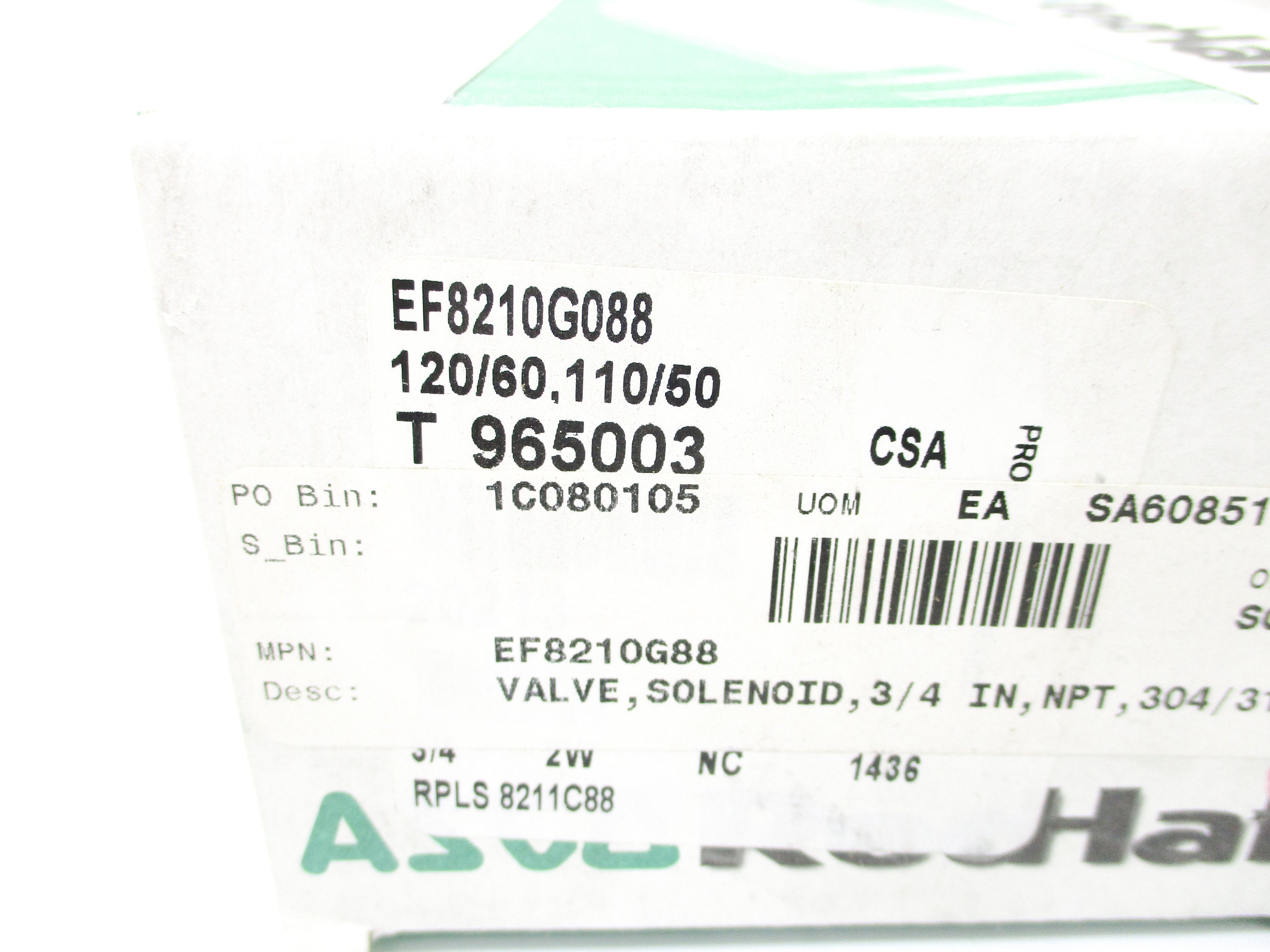 ASCO EF8210G088 110/120V 150PSI 3/4" NSMP