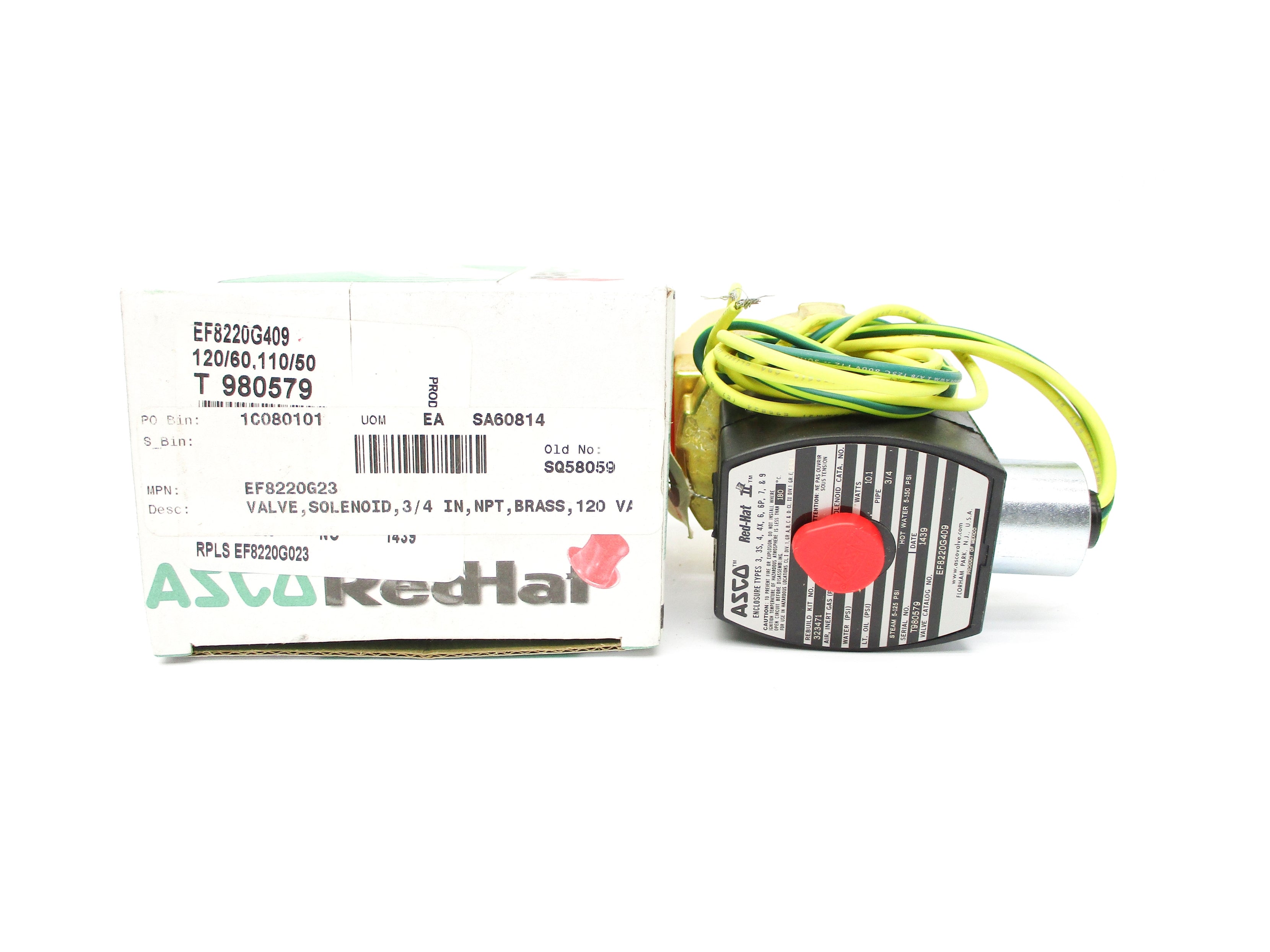 ASCO EF8220G409 110/120V 150PSI NSMP
