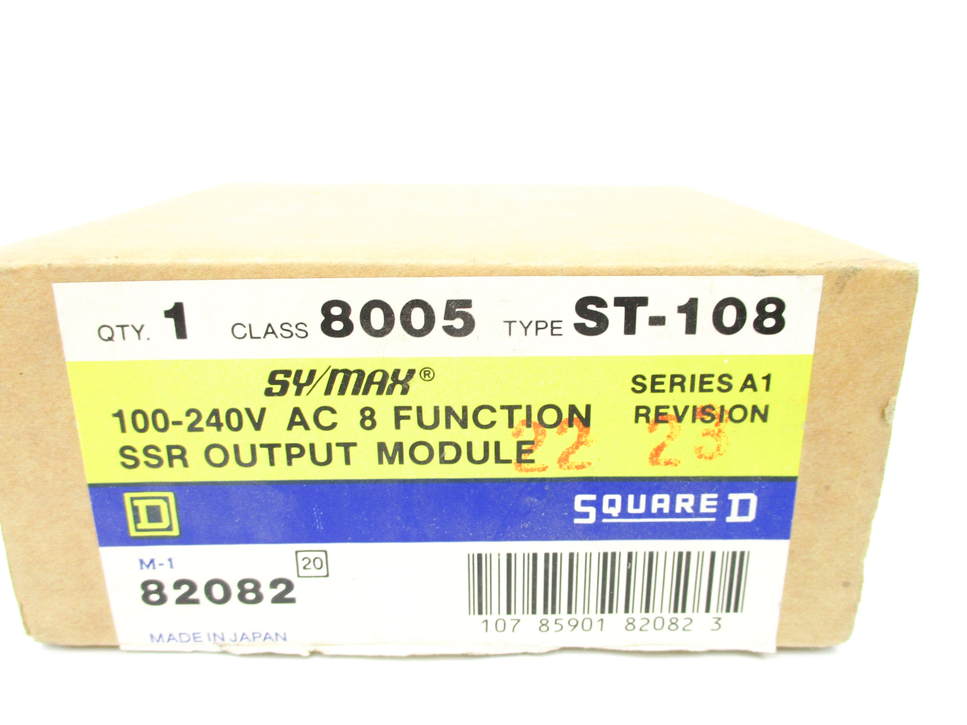 SQUARE D 8005ST108 SER. A1 NSMP