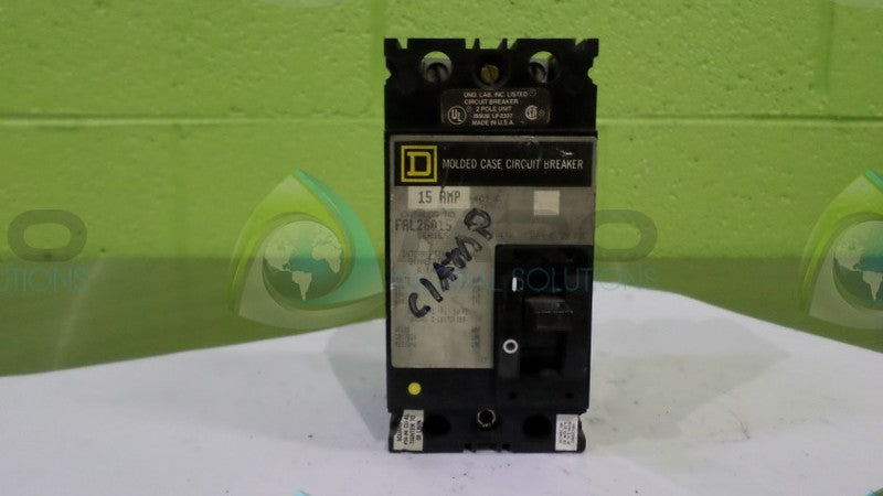 SQUARE D FAL26015 CIRCUIT BREAKER *USED*