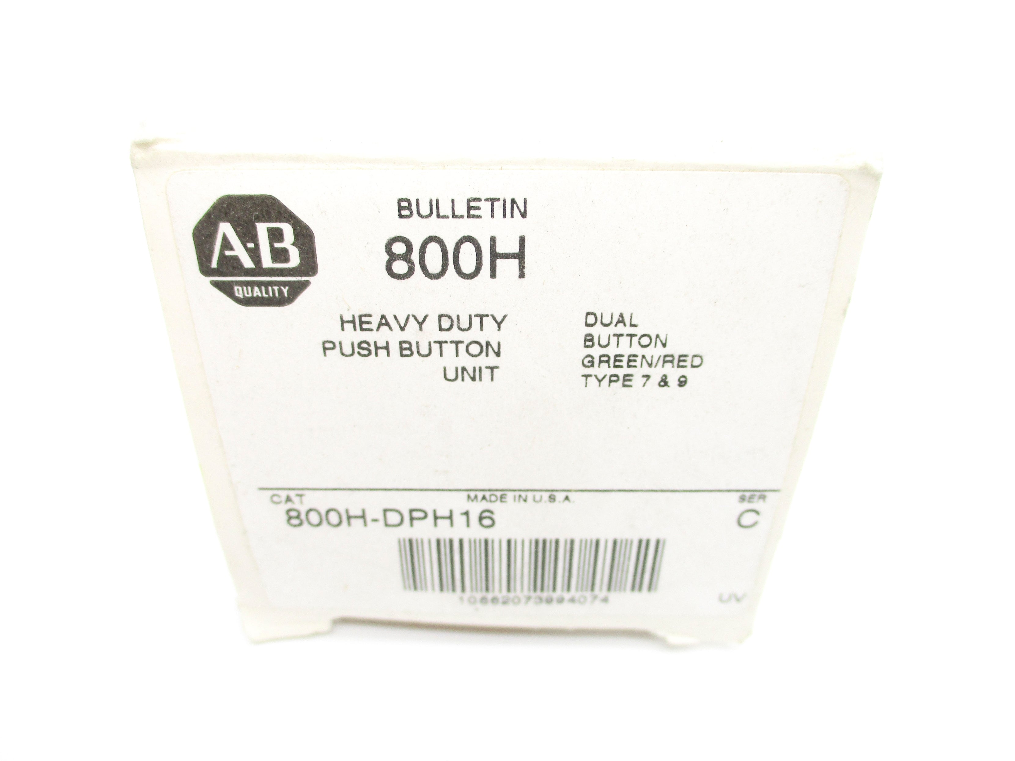 ALLEN BRADLEY 800H-DPH16 SER. C (WH) NSMP