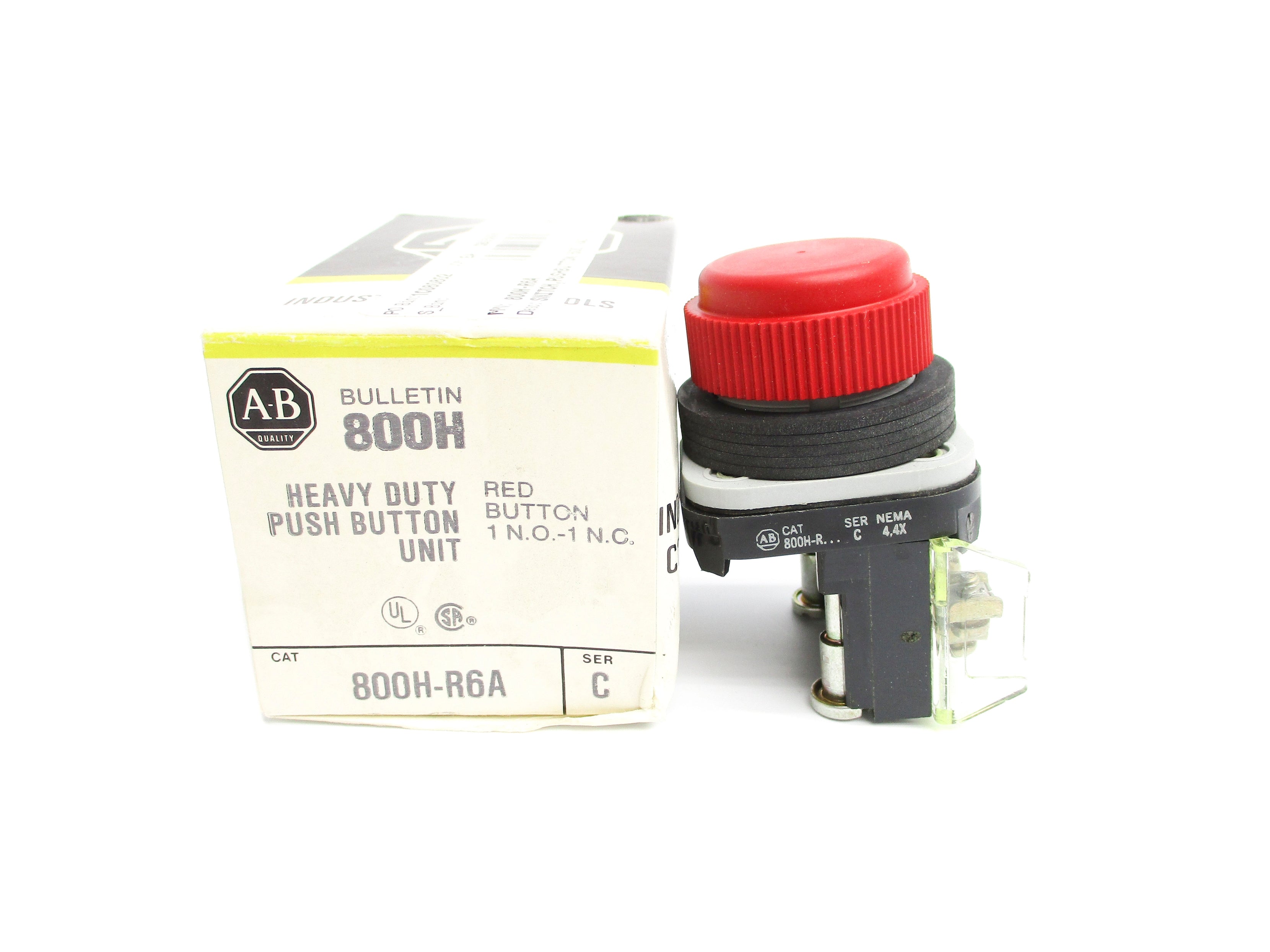 ALLEN BRADLEY 800H-R6A SER. C (BK/YL) NSMP