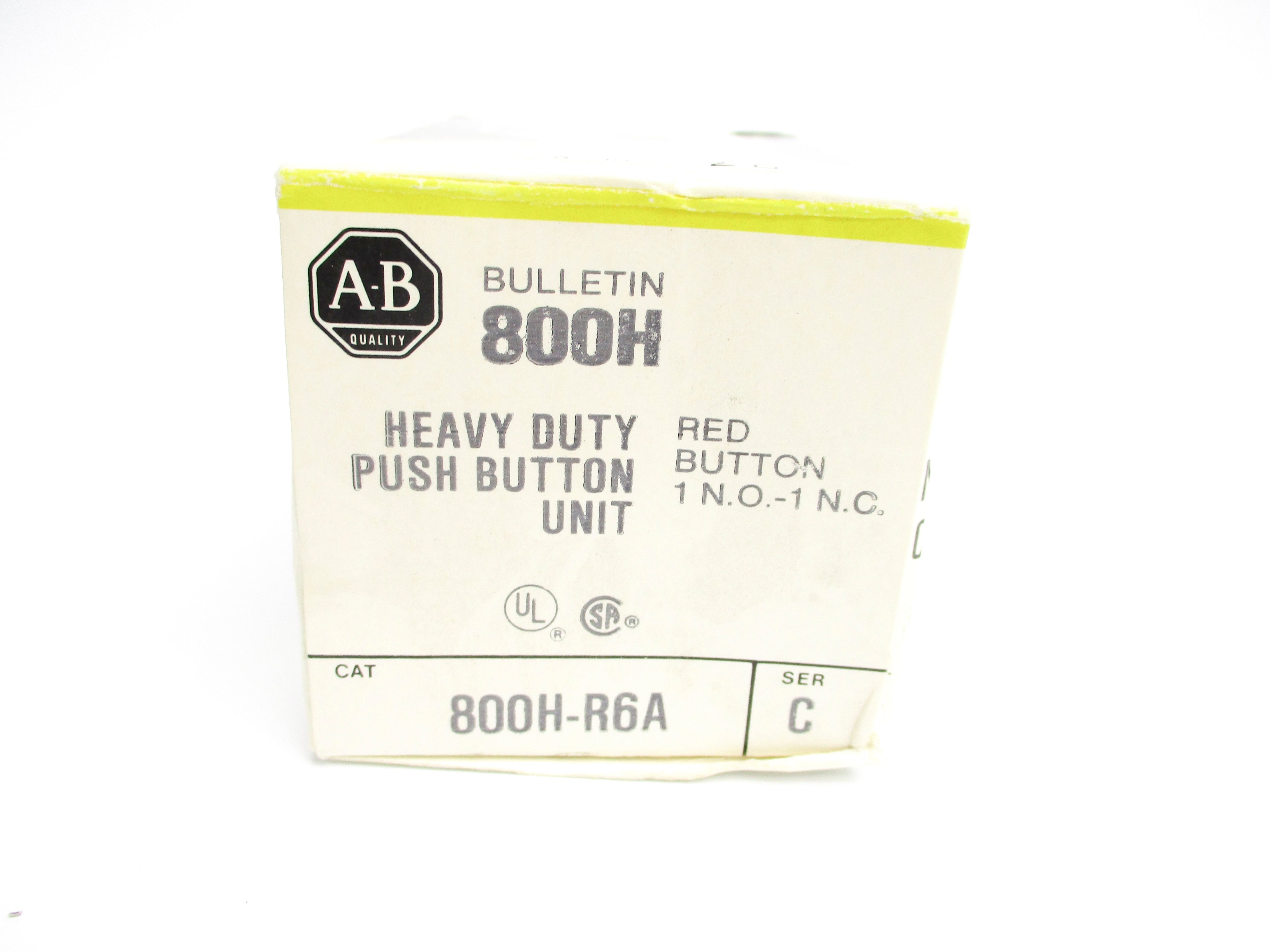 ALLEN BRADLEY 800H-R6A SER. C (BK/YL) NSMP