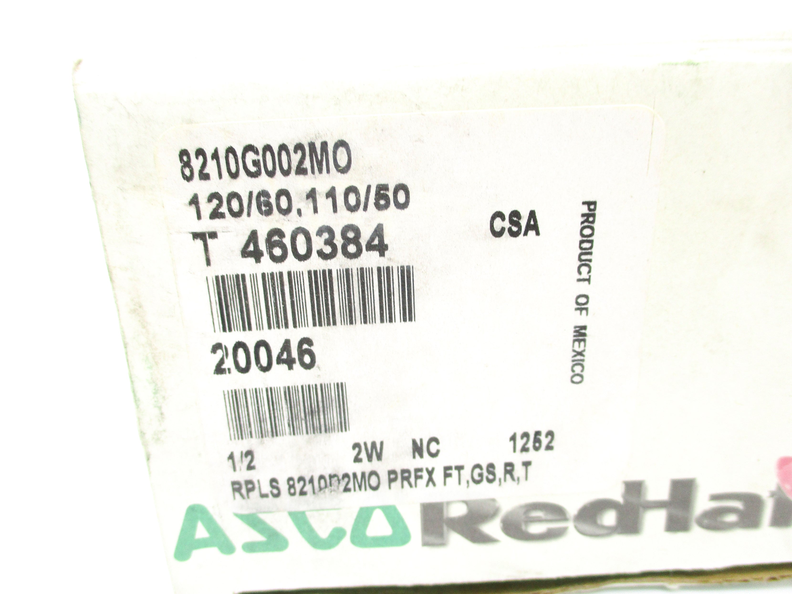 ASCO 8210G002MO 110/120V 5-200PSI 1/2" NSMP
