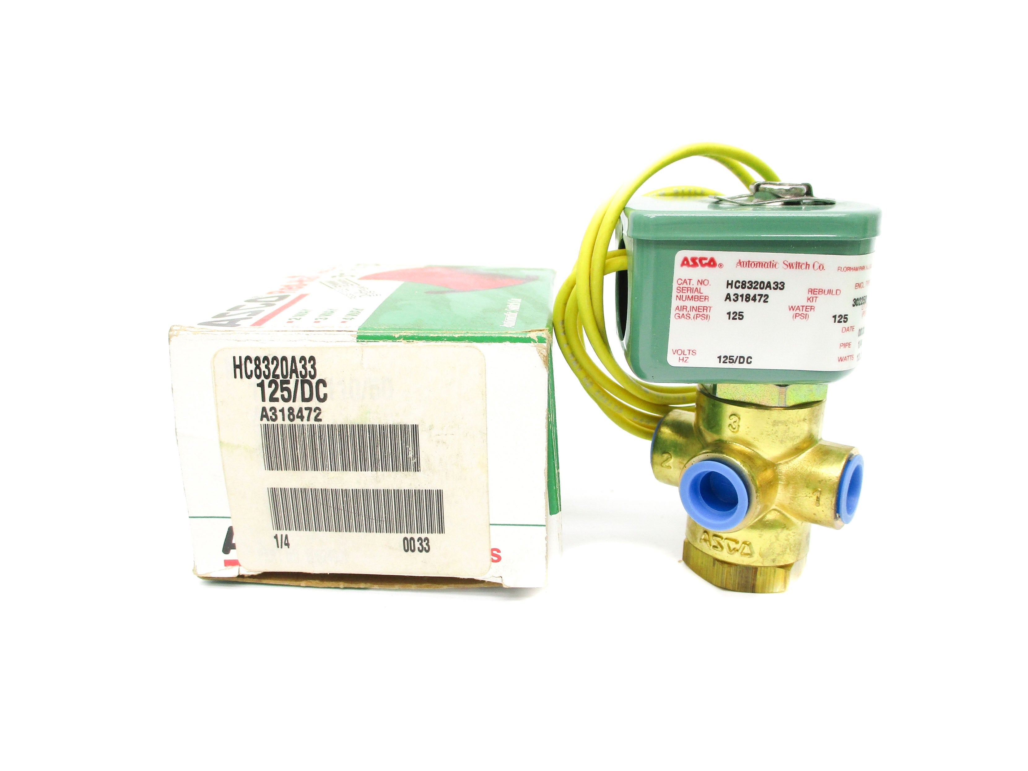 ASCO HC8320A33 125/DC 125PSI NSMP