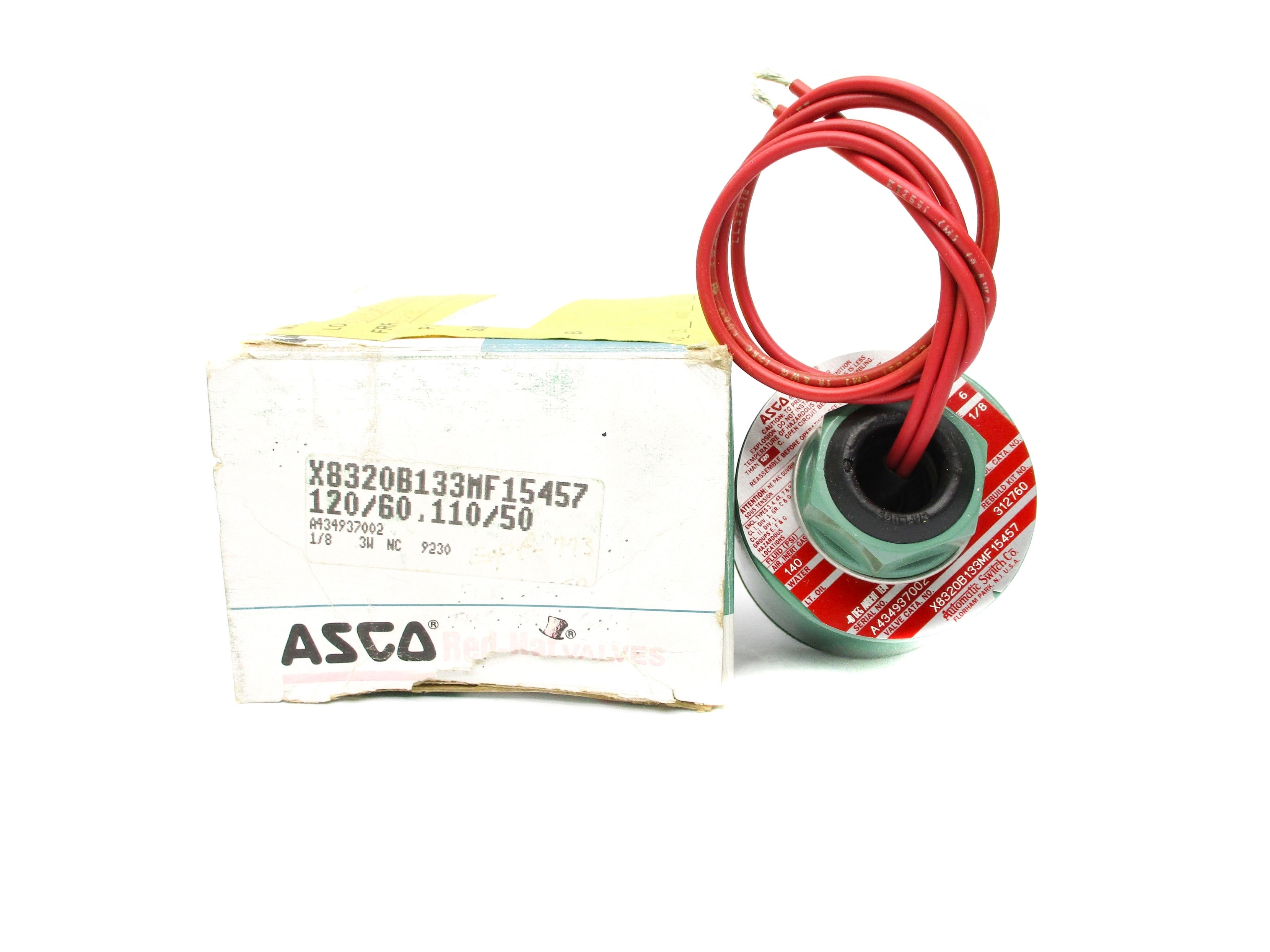 ASCO X8320B133MF15457 110/120V 140PSI NSMP