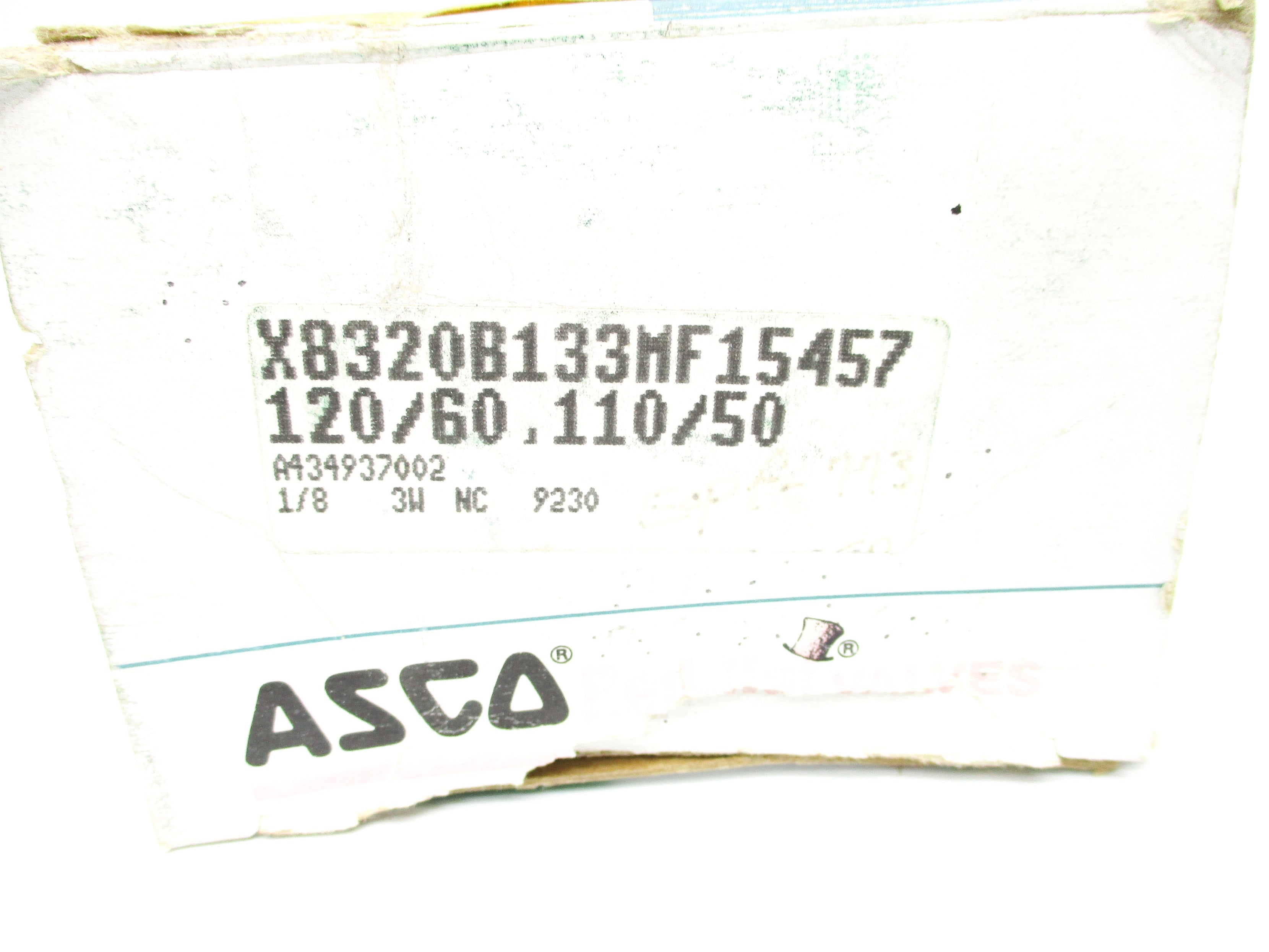ASCO X8320B133MF15457 110/120V 140PSI NSMP