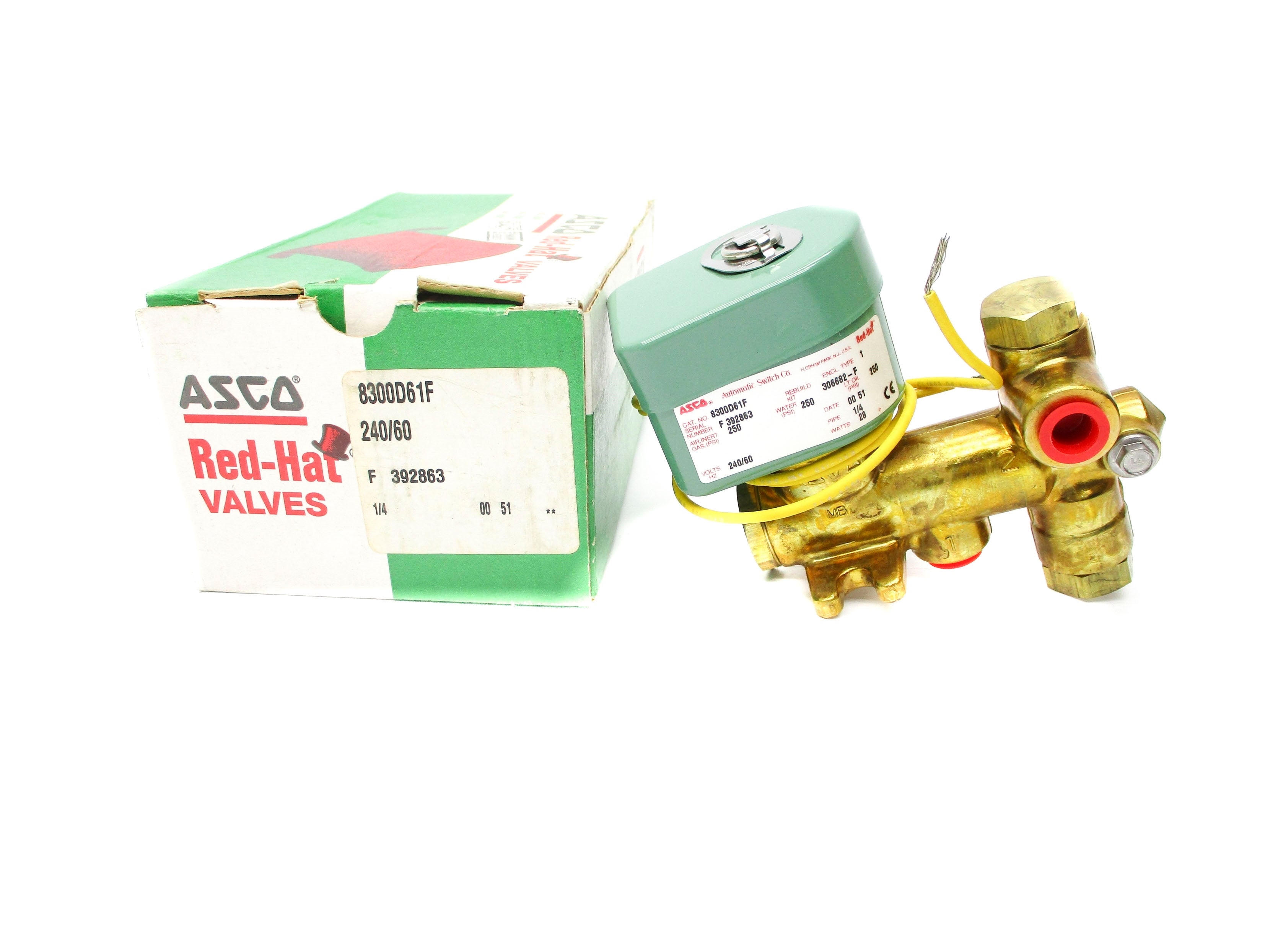 ASCO 8300D61F 240V 250PSI 1/4" NSMP