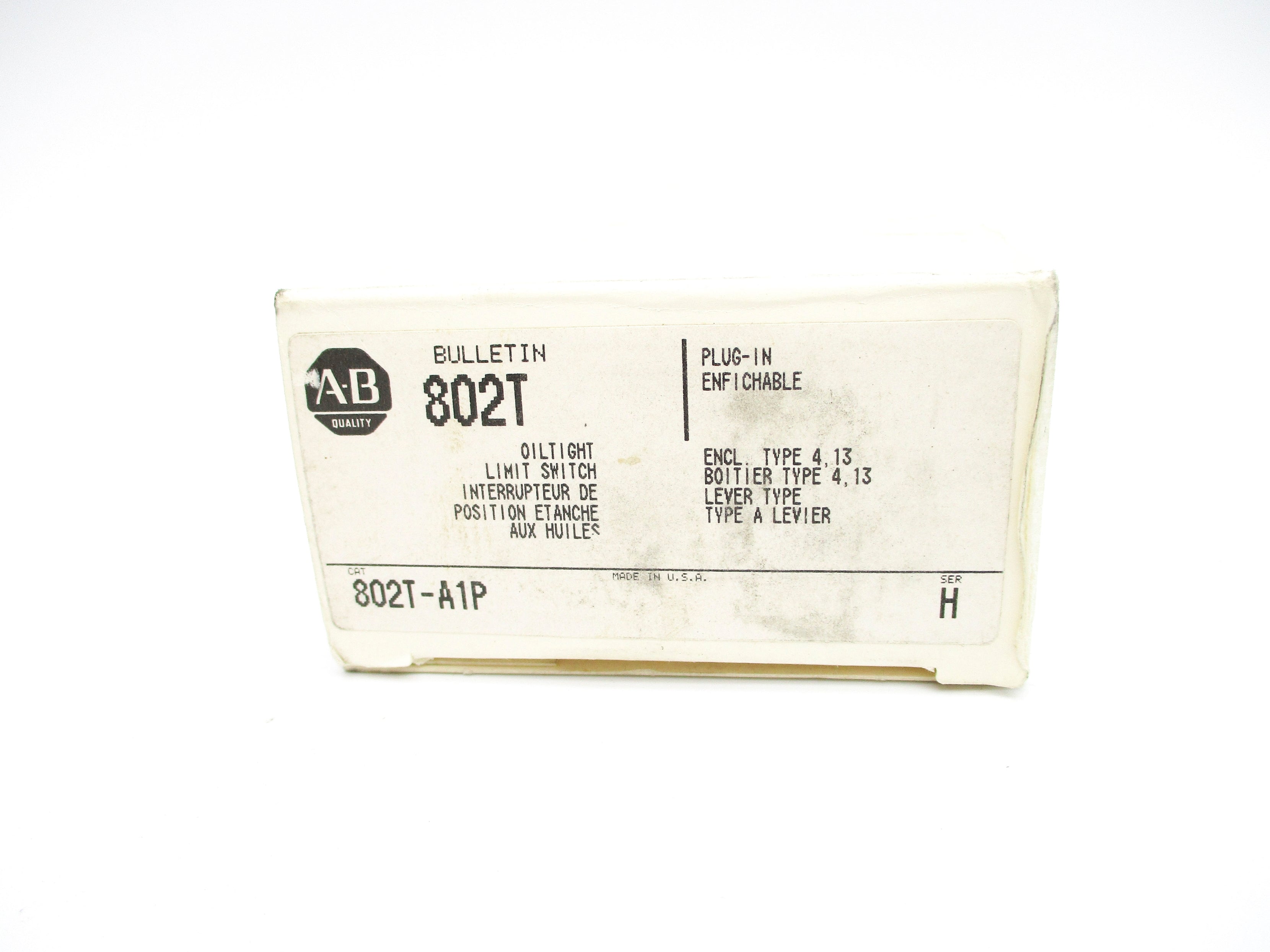 ALLEN BRADLEY 802T-A1P SER. H (WH) NSMP