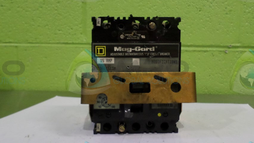 SQUARE D FAL3601513M CIRCUIT BREAKER 15A (GREY)(AS PICTURED) *USED*