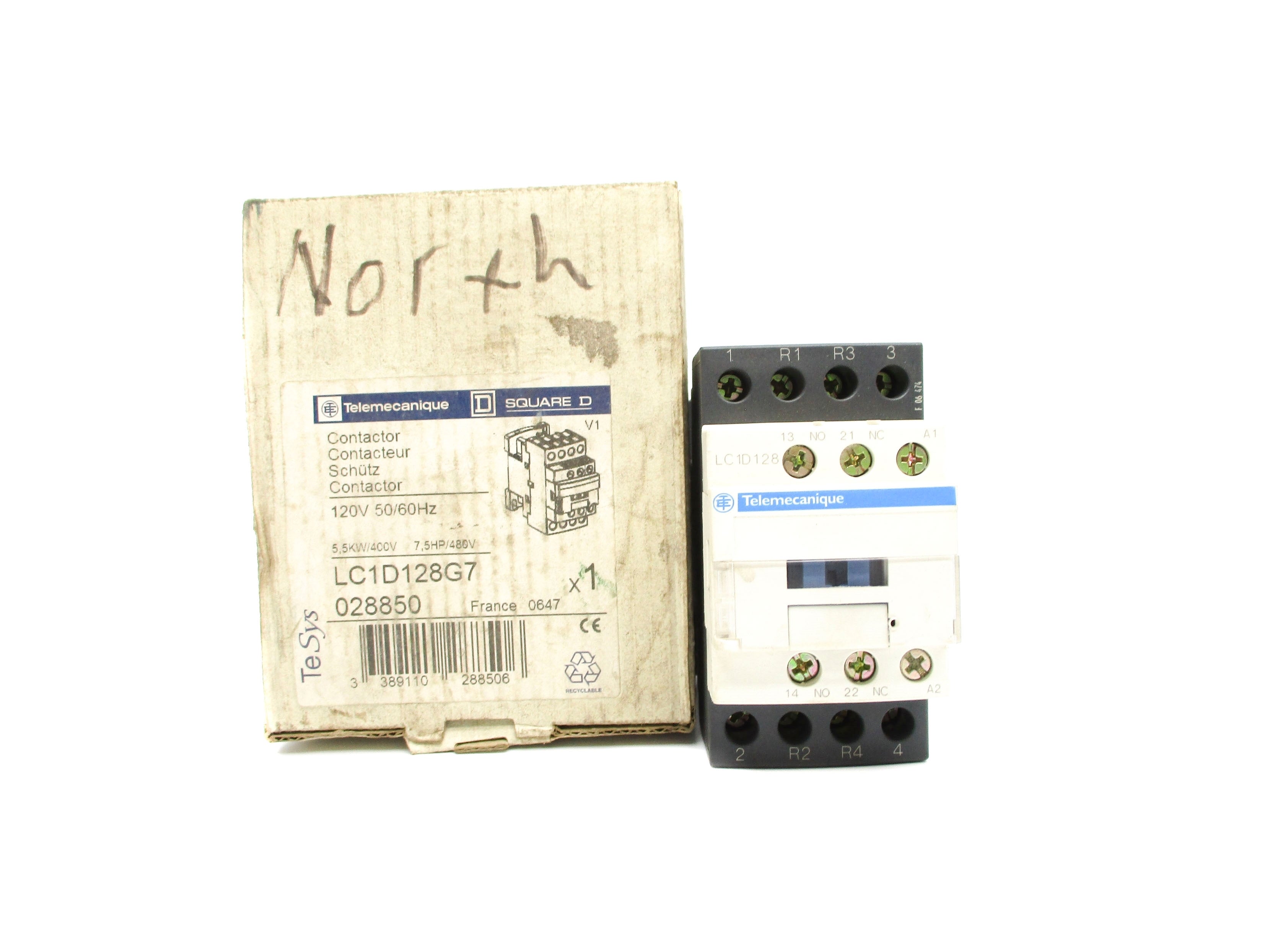 TELEMECANIQUE LC1D128G7 120V 25A NSMP