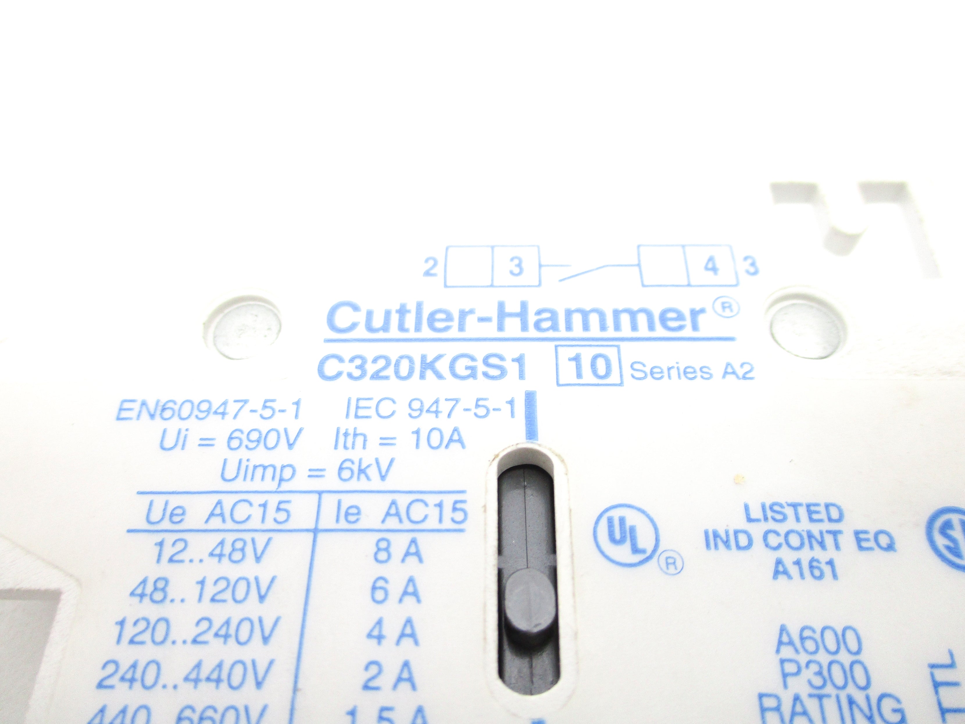 CUTLER HAMMER C320KGS1 SER. A2 NSNP