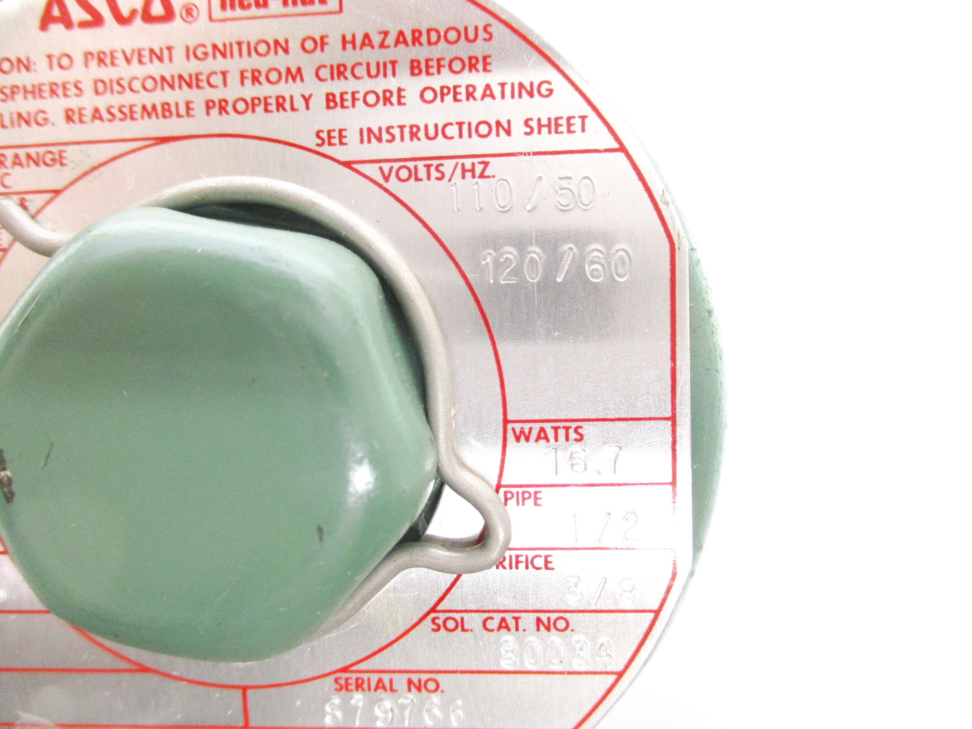 ASCO 8223A11 110/120V 25-1500PSI NSNP