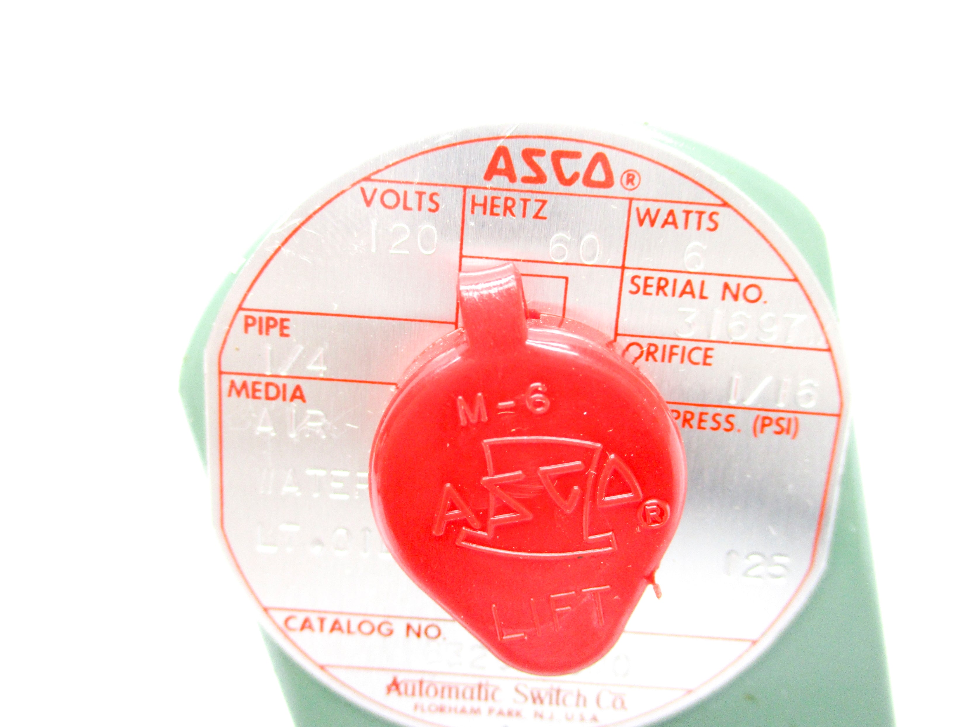 ASCO 8320A19MO 120V 125PSI 1/4" NSNP