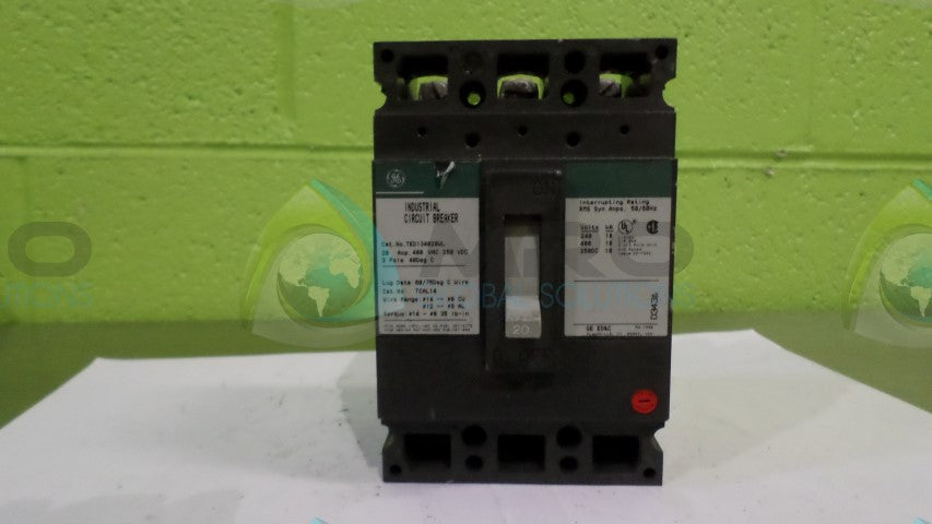 GENERAL ELECTRIC TED134020WL CIRCUIT BREAKER *USED*