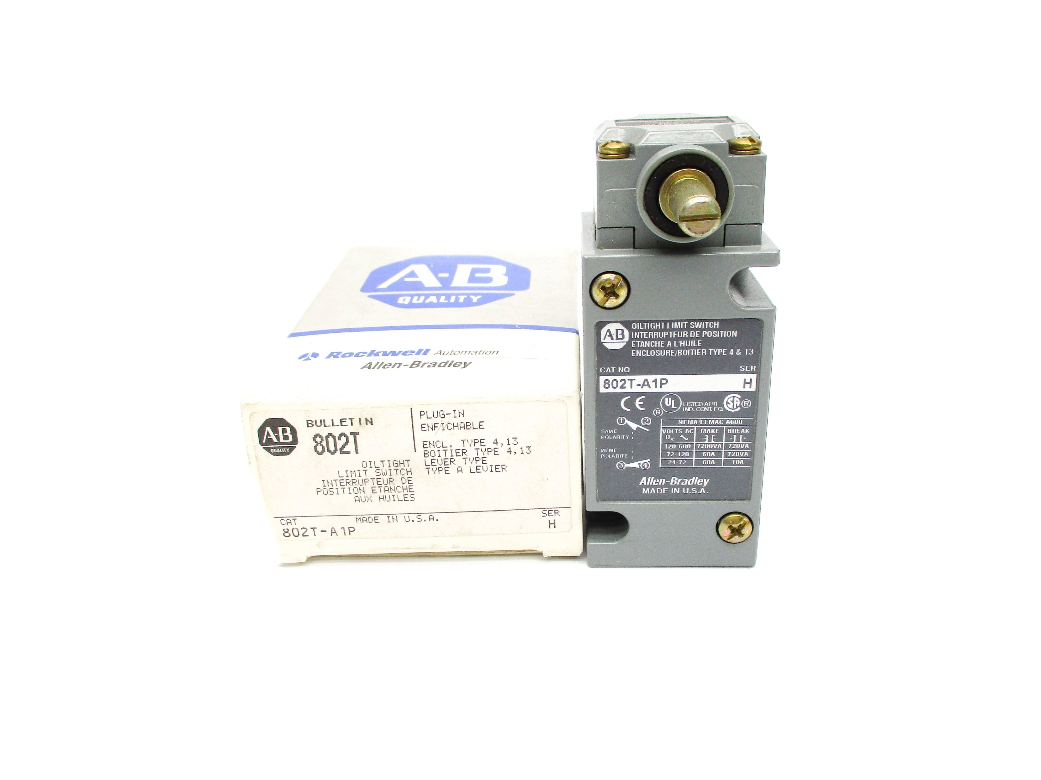 ALLEN BRADLEY 802T-A1P SER. H (GY/BL) NSMP
