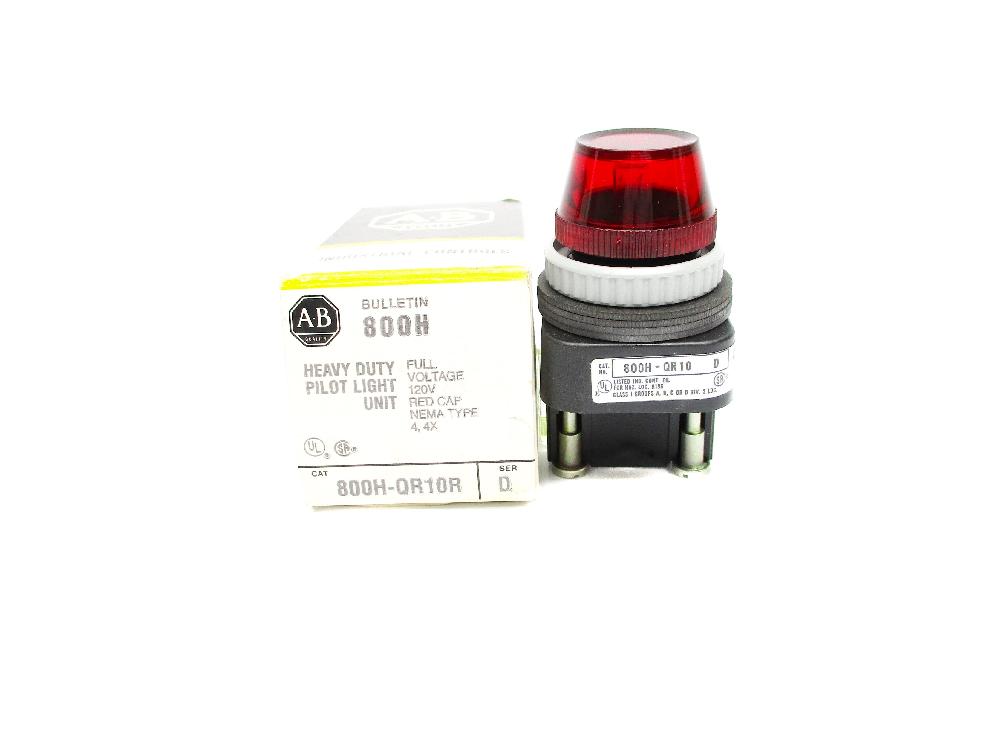 INDUSTRIAL SPARE PART 800H-QR10R SER. D 120V (BK/YL) NSMP