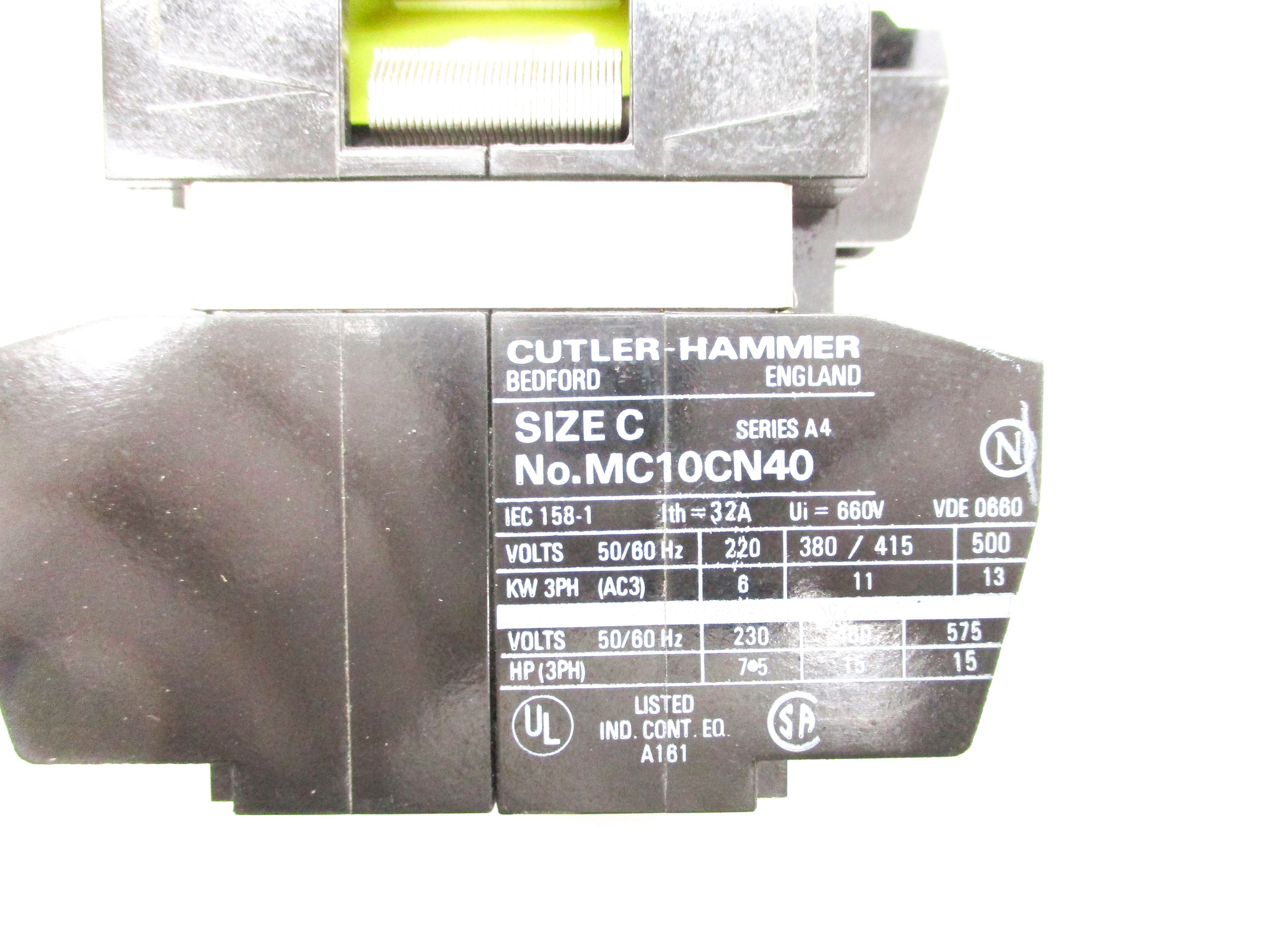 CUTLER HAMMER MC10CN40 SER. A4 240V NSNP