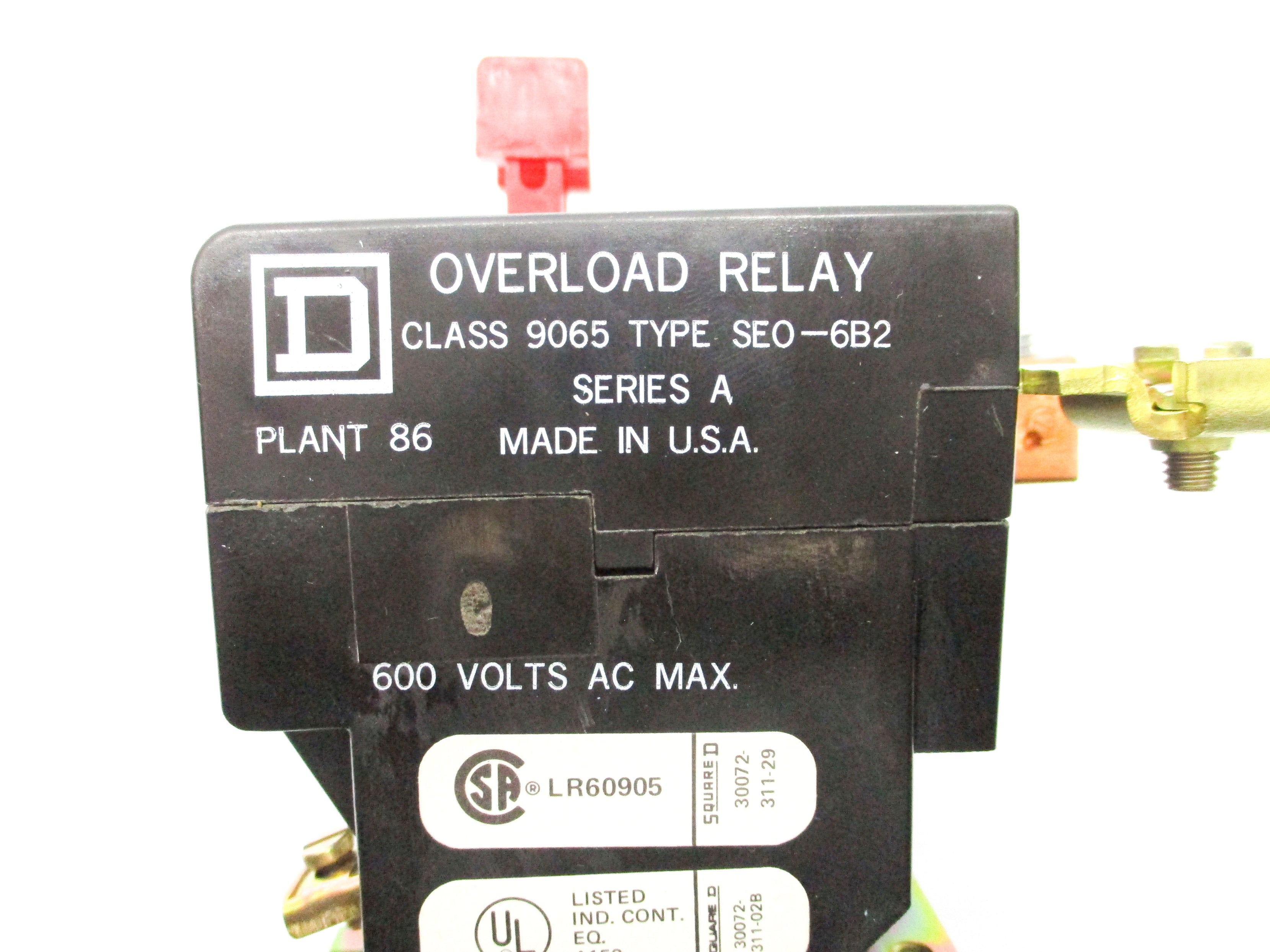SQUARE D 9065SEO-6B2 SER. A 600VAC NSNP