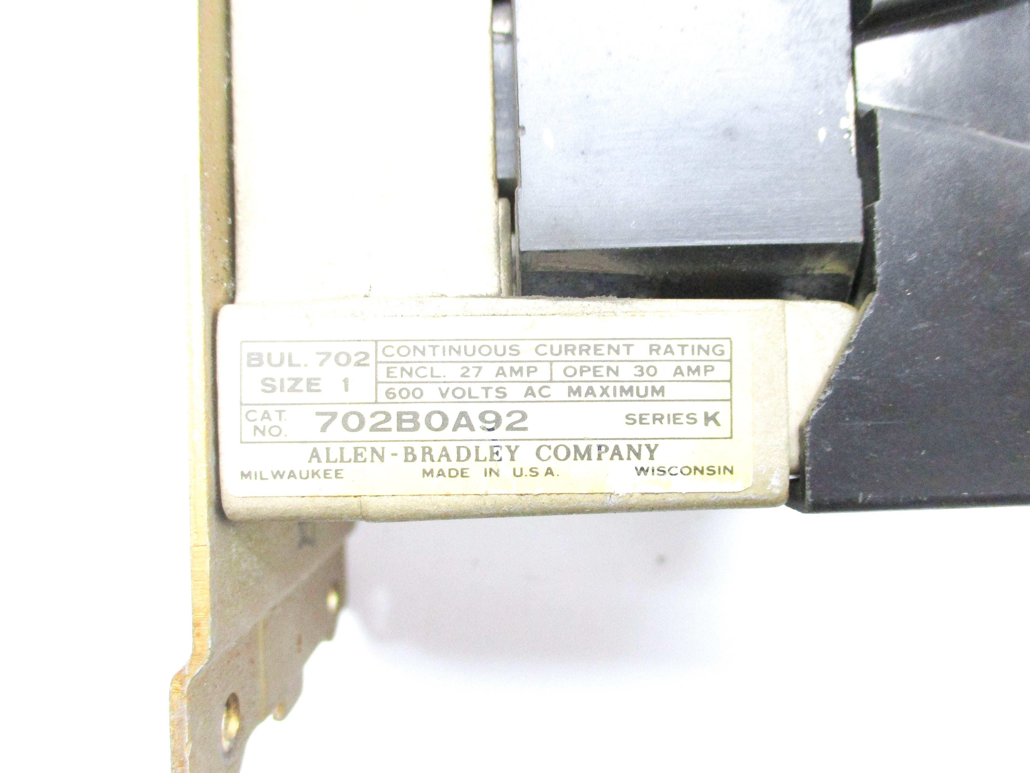INDUSTRIAL SPARE PART 702BOA92 SER. K 220/240V UNMP