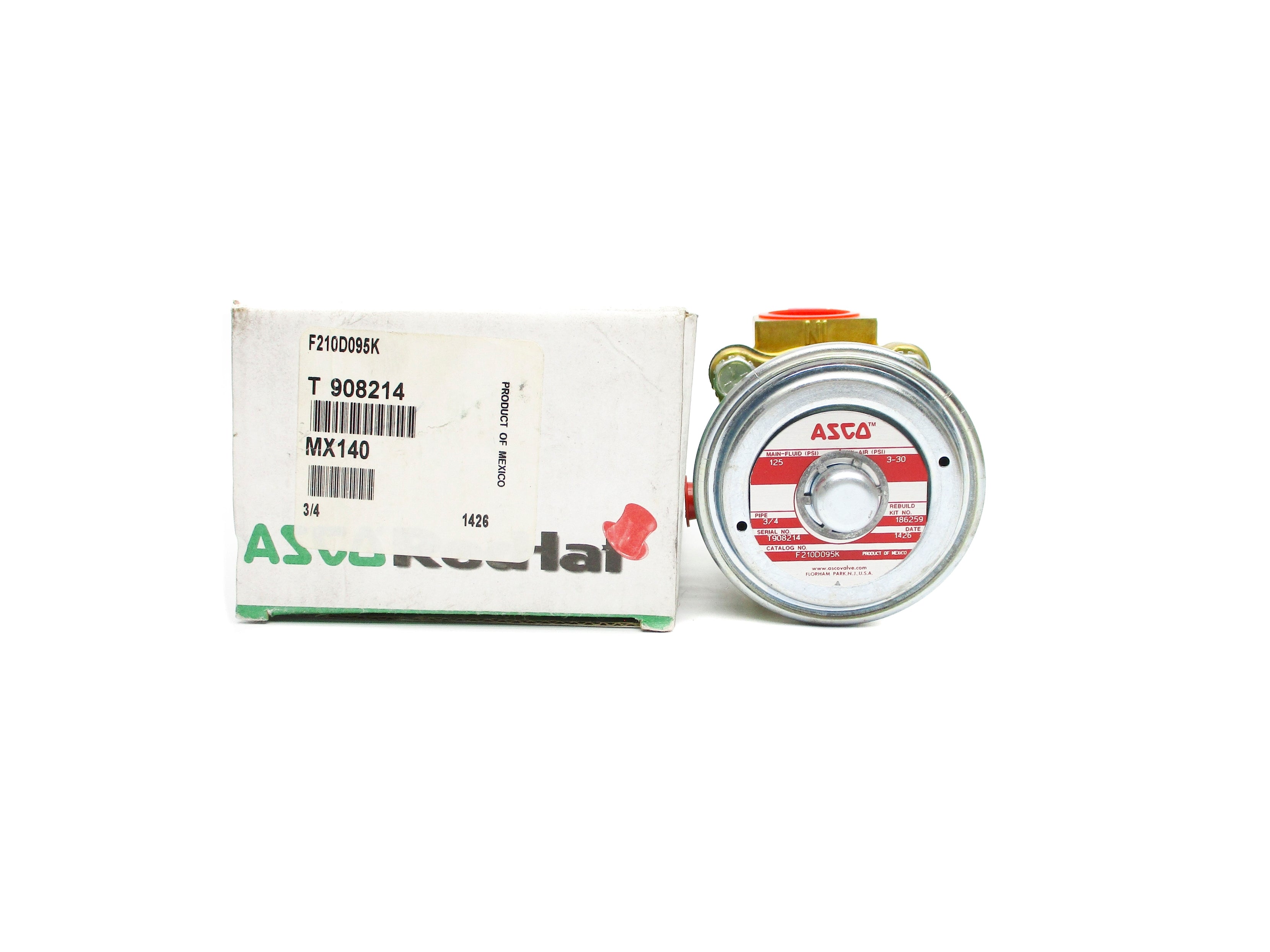 ASCO F210D095K 125PSI (AS PICTURED) NSMP