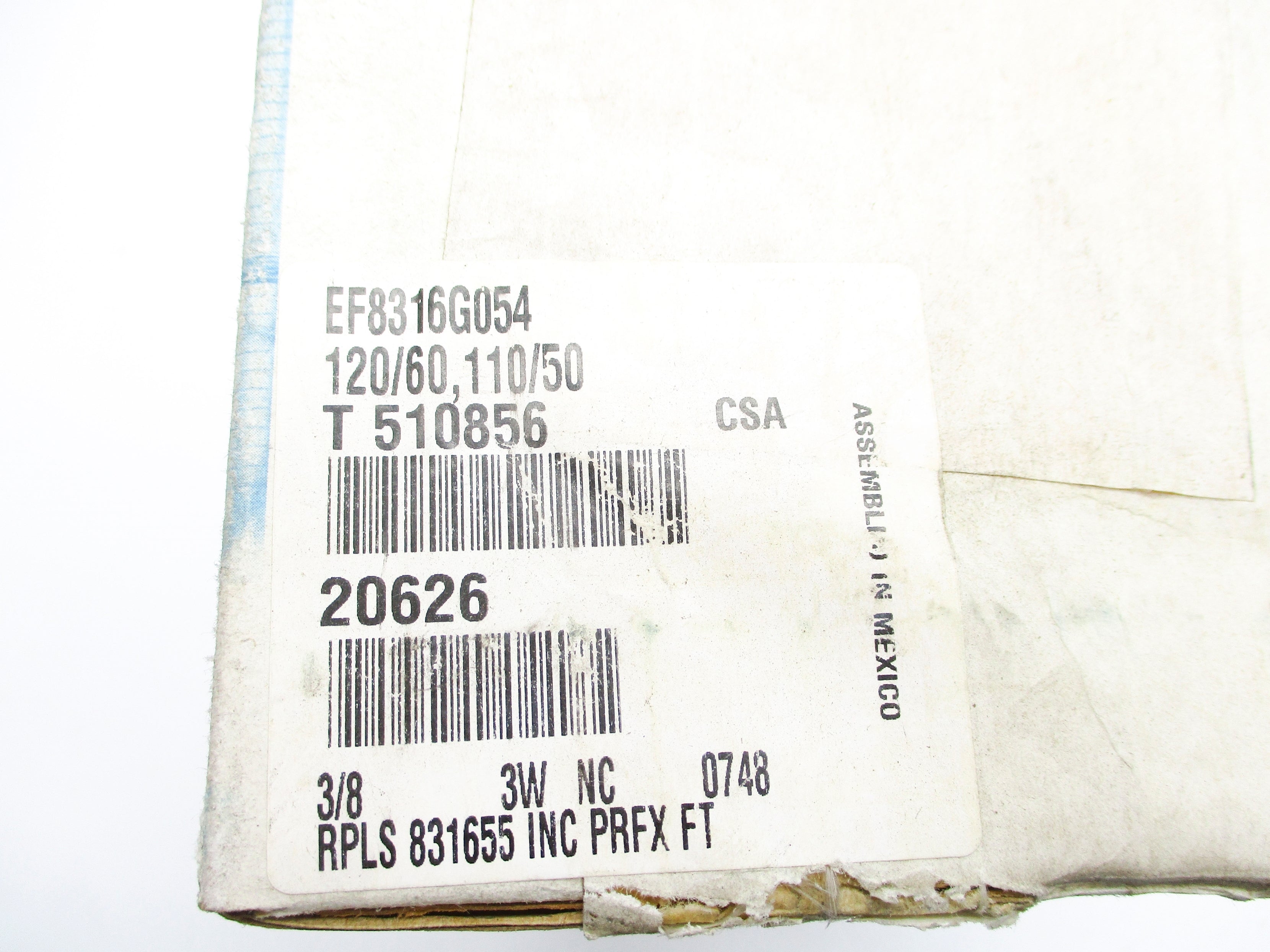 ASCO EF8316G054 110/120V NSFS