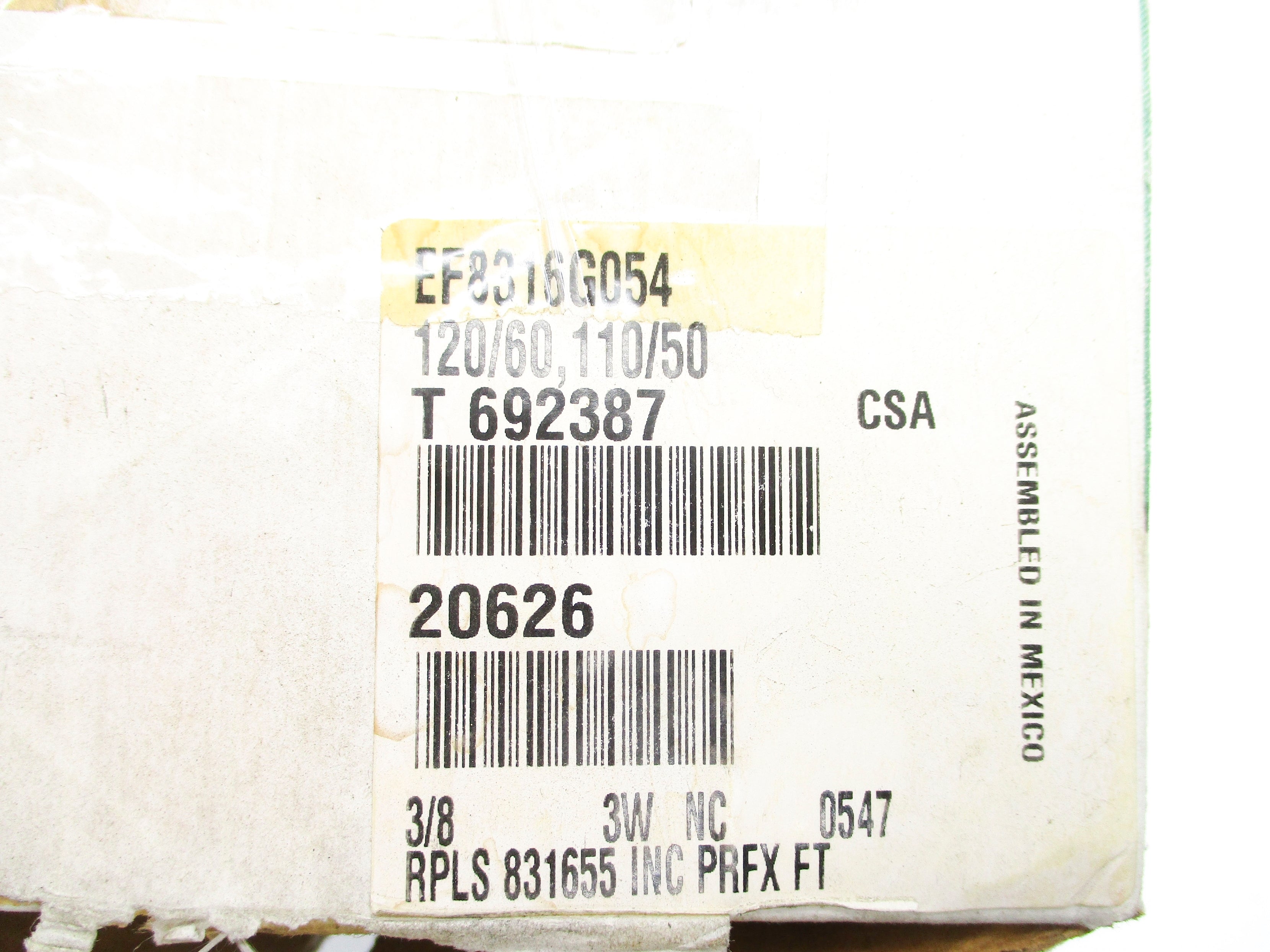 ASCO EF8316G054 110/120V 10-150PSI 3/8" NSMP