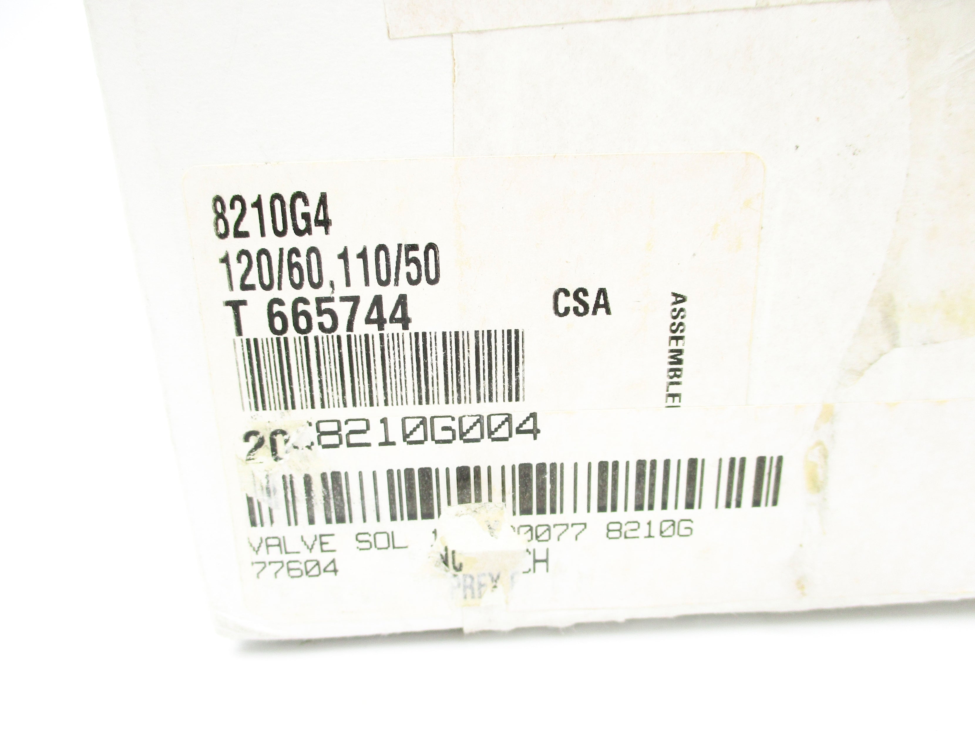 ASCO 8210G4 110/50 120/60 5-150PSI NSMP