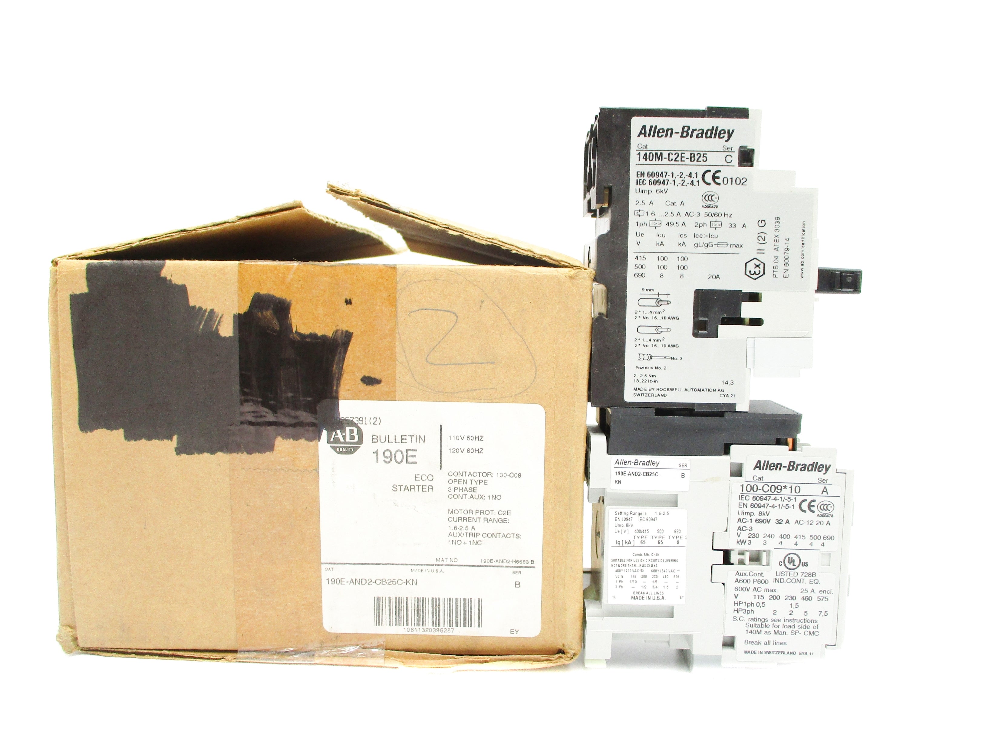 INDUSTRIAL SPARE PART 190E-AND2-CB25C-KN SER. B (BR/WH) NSMP