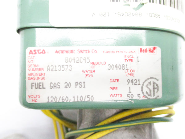 ASCO 8042C45 110/120V 20PSI NSNP