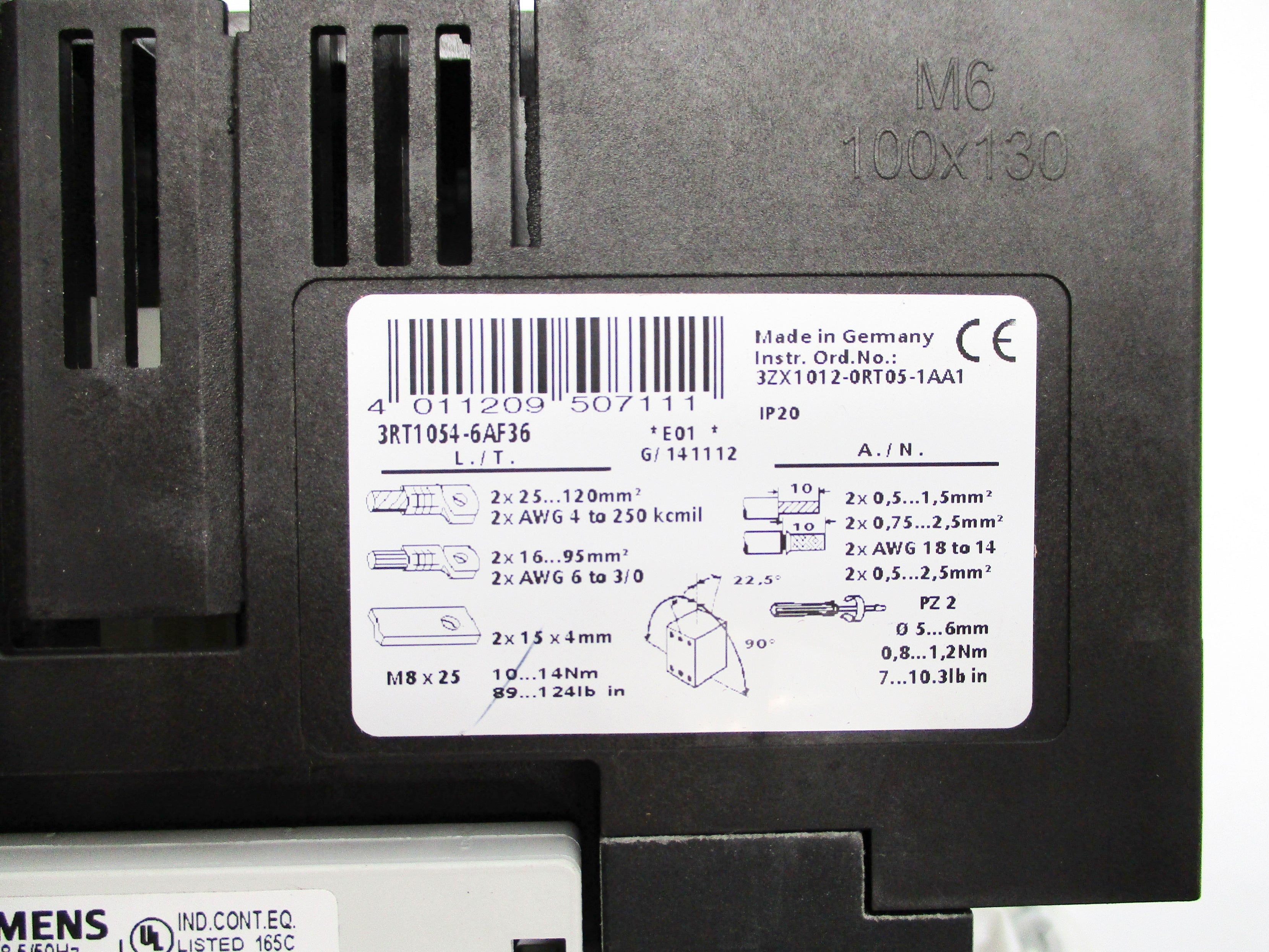 SIEMENS 3RT1054-6AF36 110/127V NSNP