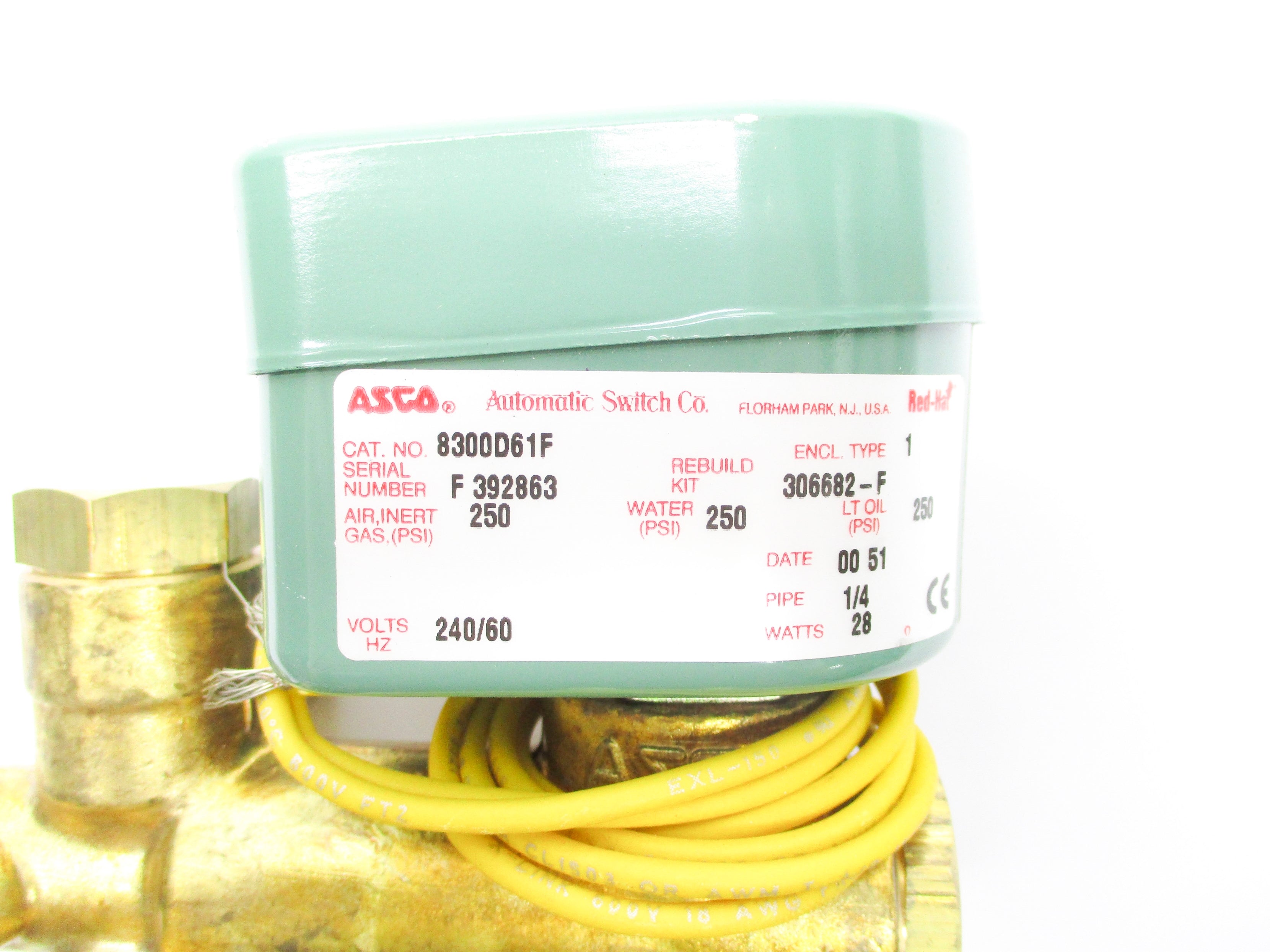 ASCO 8300D61F 240V 250PSI 1/4" NSNP