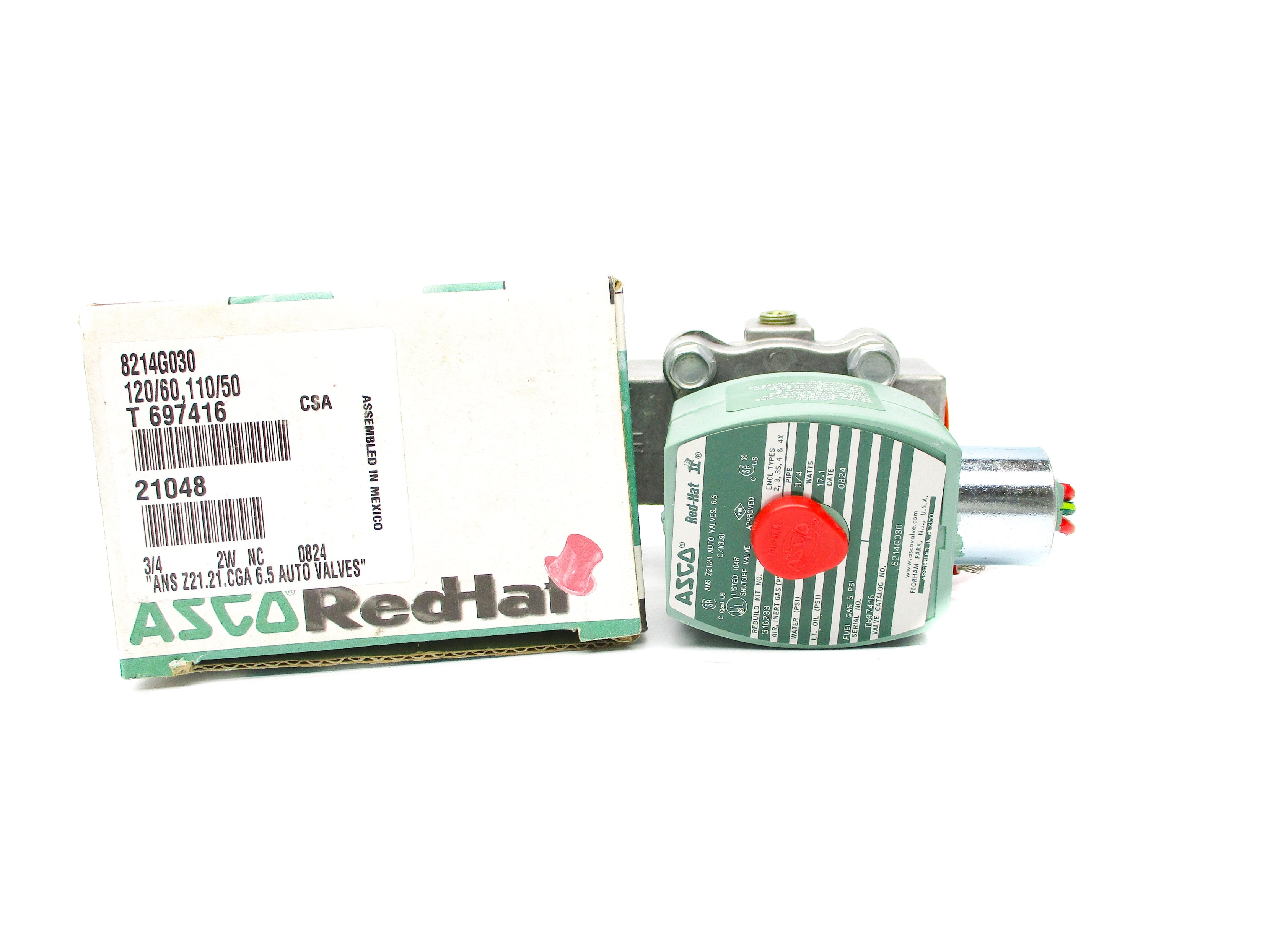ASCO 8214G030 120/60 110/50 5PSI NSMP