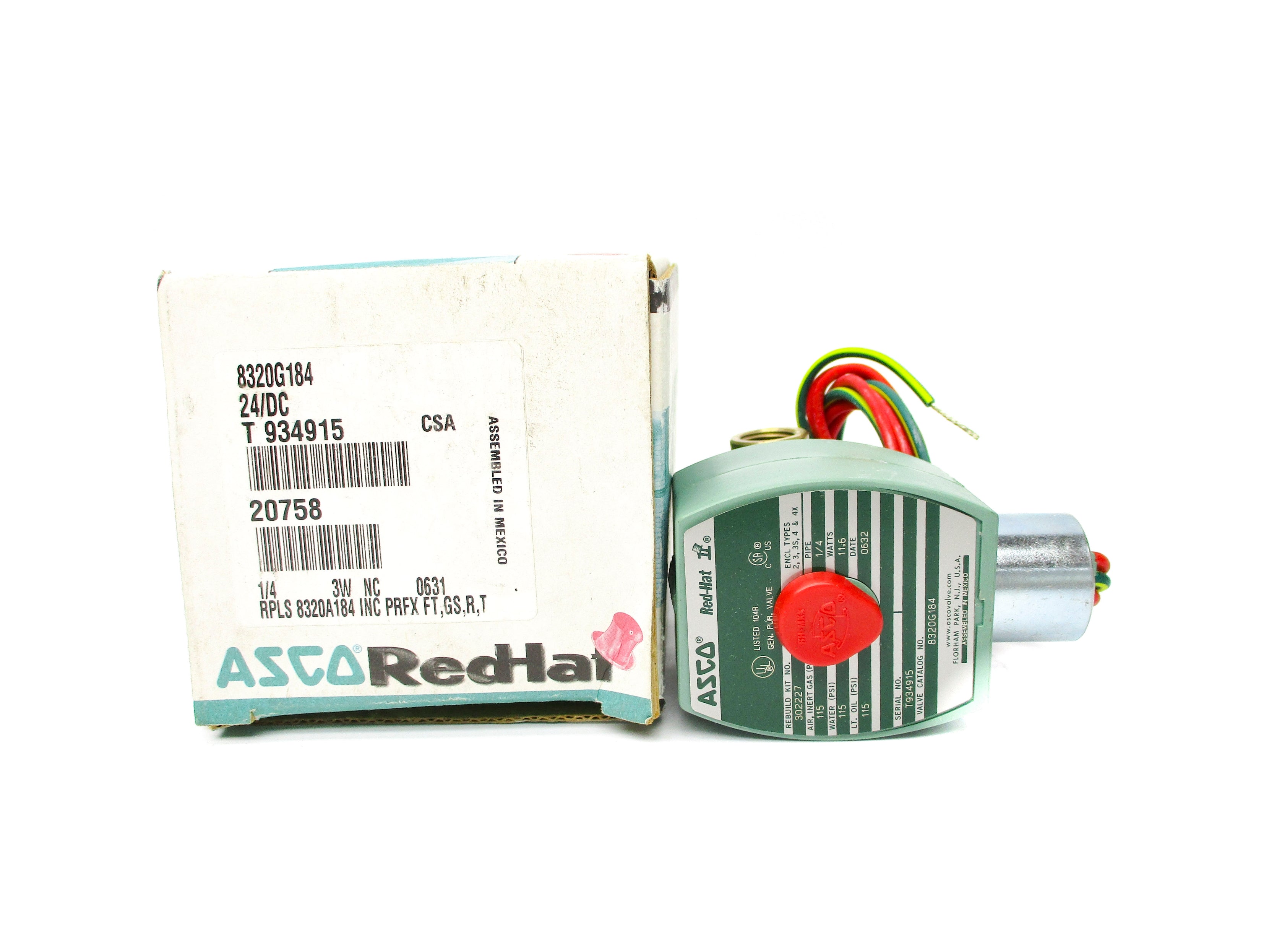 ASCO 8320G184 24/DC 115PSI NSMP