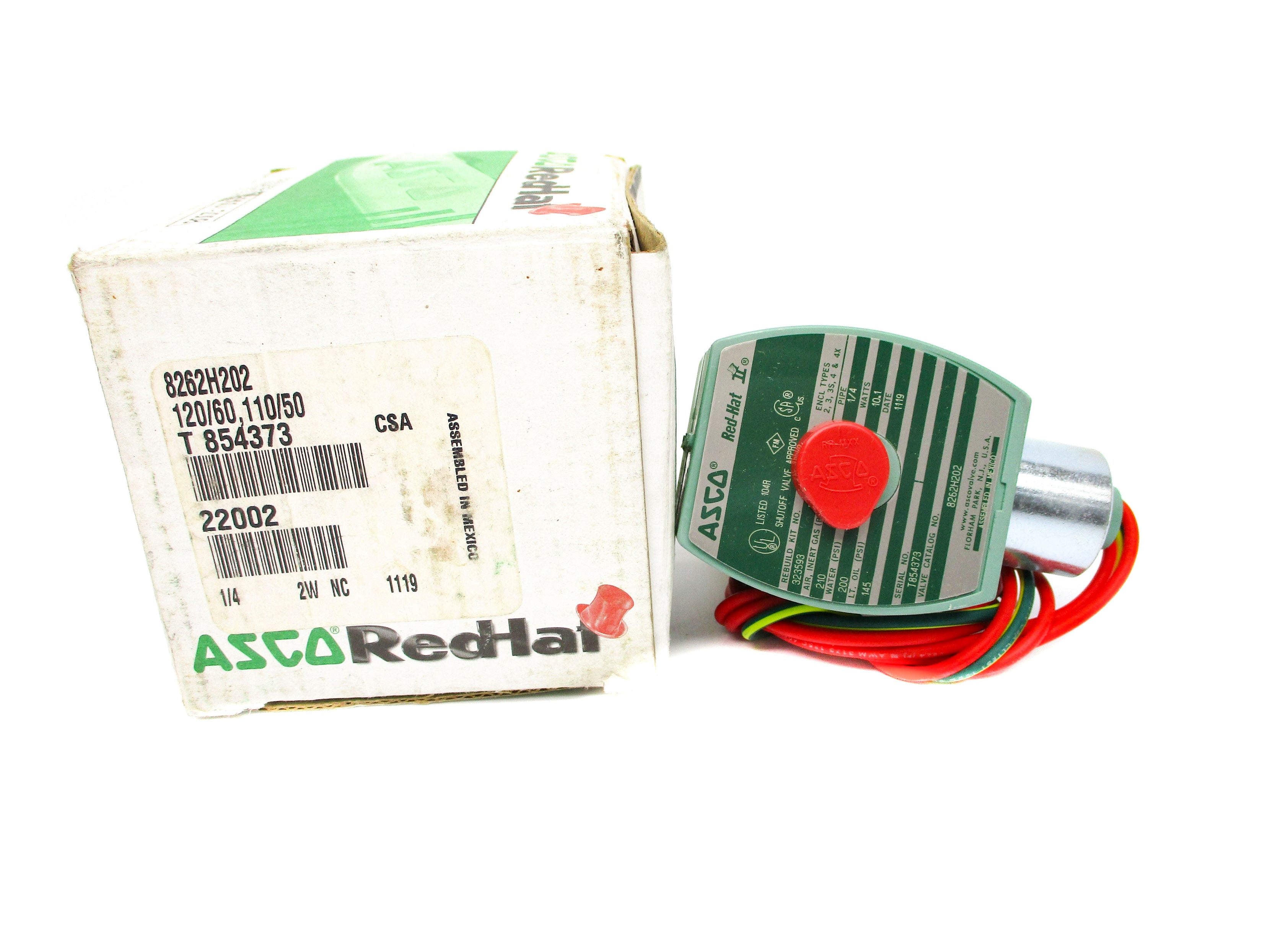 ASCO 8262H202 120/60 110/50 210PSI NSMP