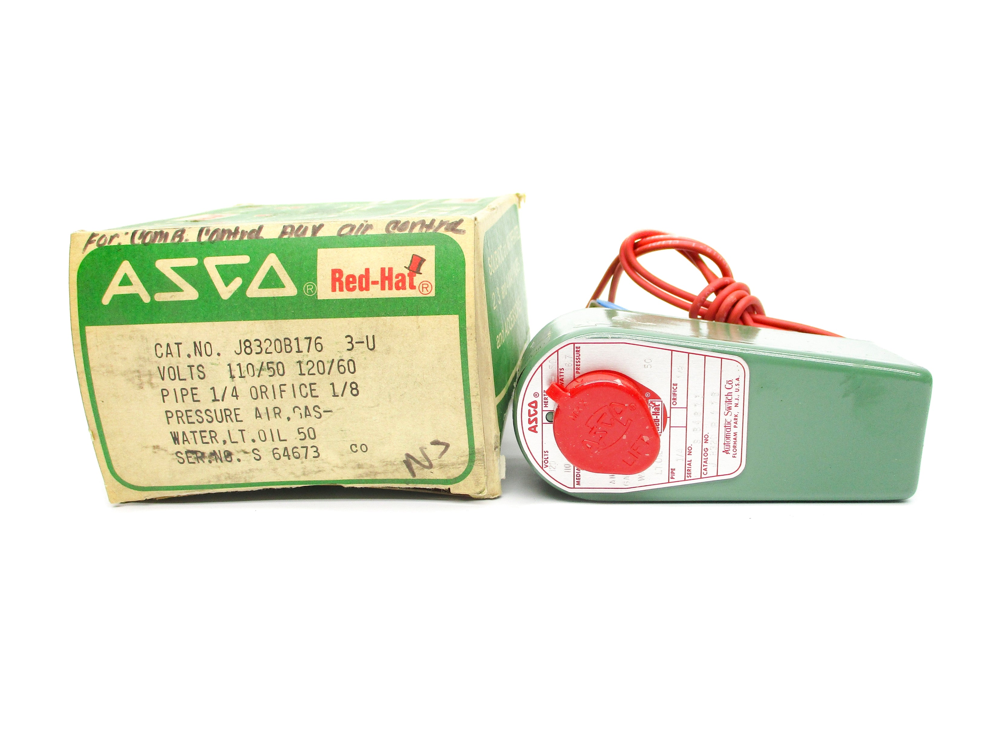 ASCO J8320B176 110/120V 50PSI NSMP