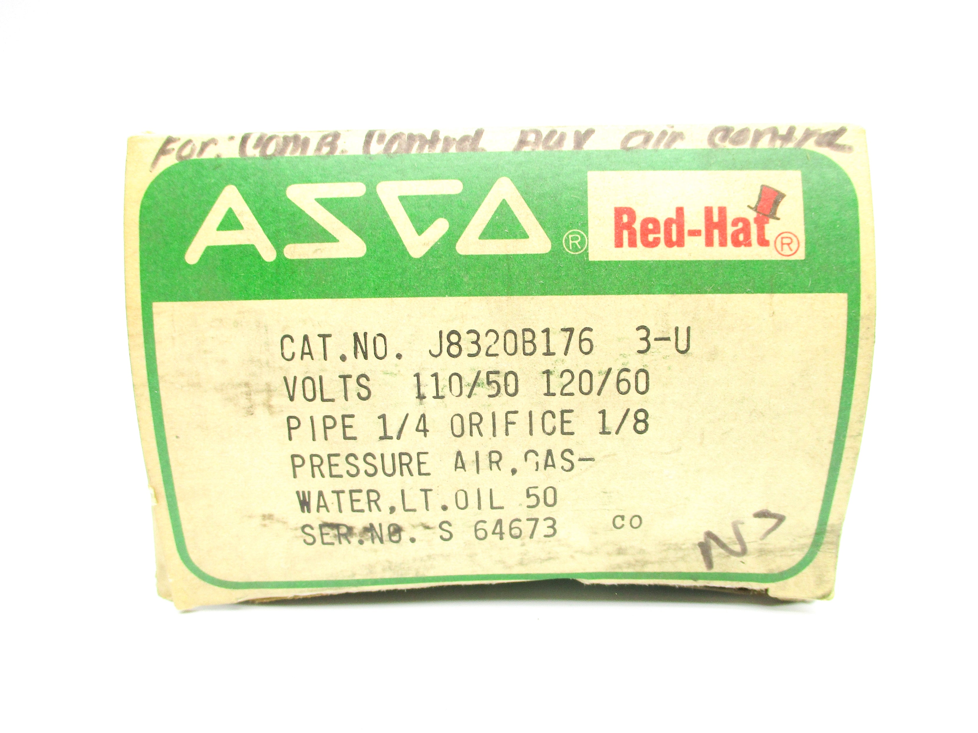 ASCO J8320B176 110/120V 50PSI NSMP