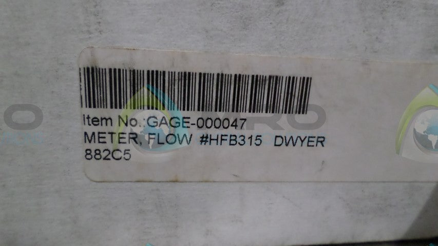 DWYER HFB-3-15 FLOW METER *NEW IN BOX*