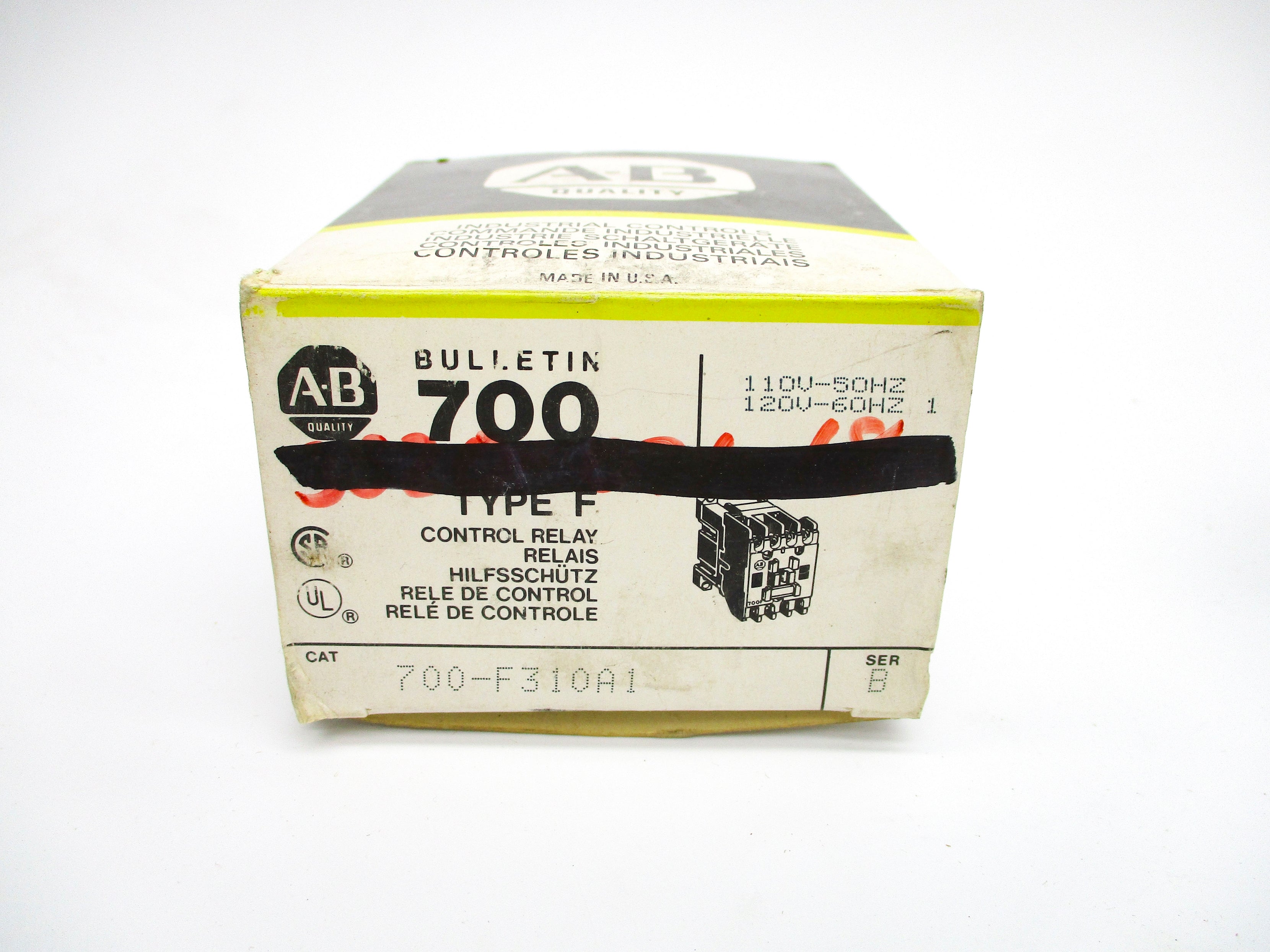 INDUSTRIAL SPARE PART 700-F310A1 SER. B 110/120V (BK/YL) NSMP