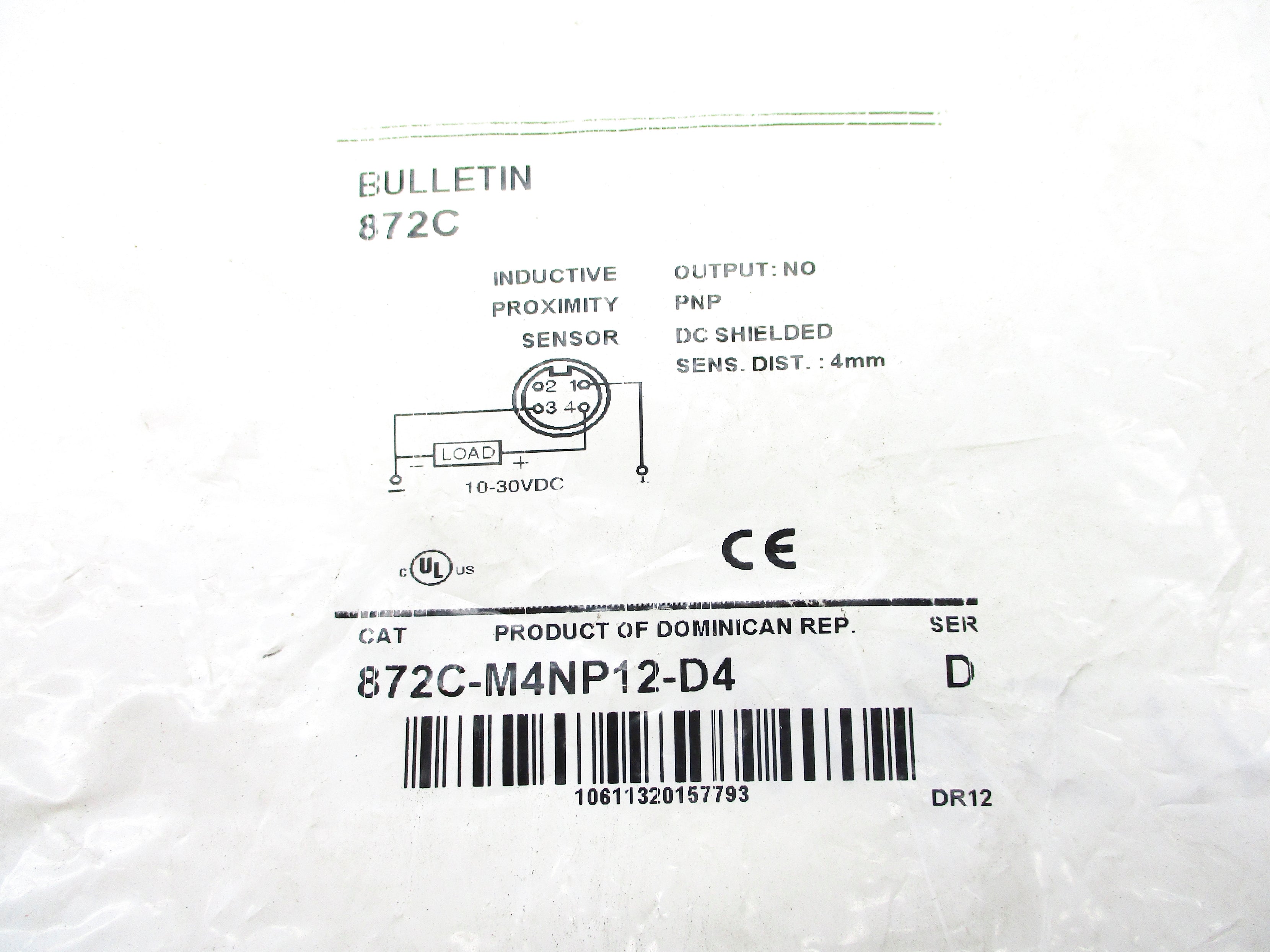 ALLEN BRADLEY 872C-M4NP12-D4 SER. D NSMP