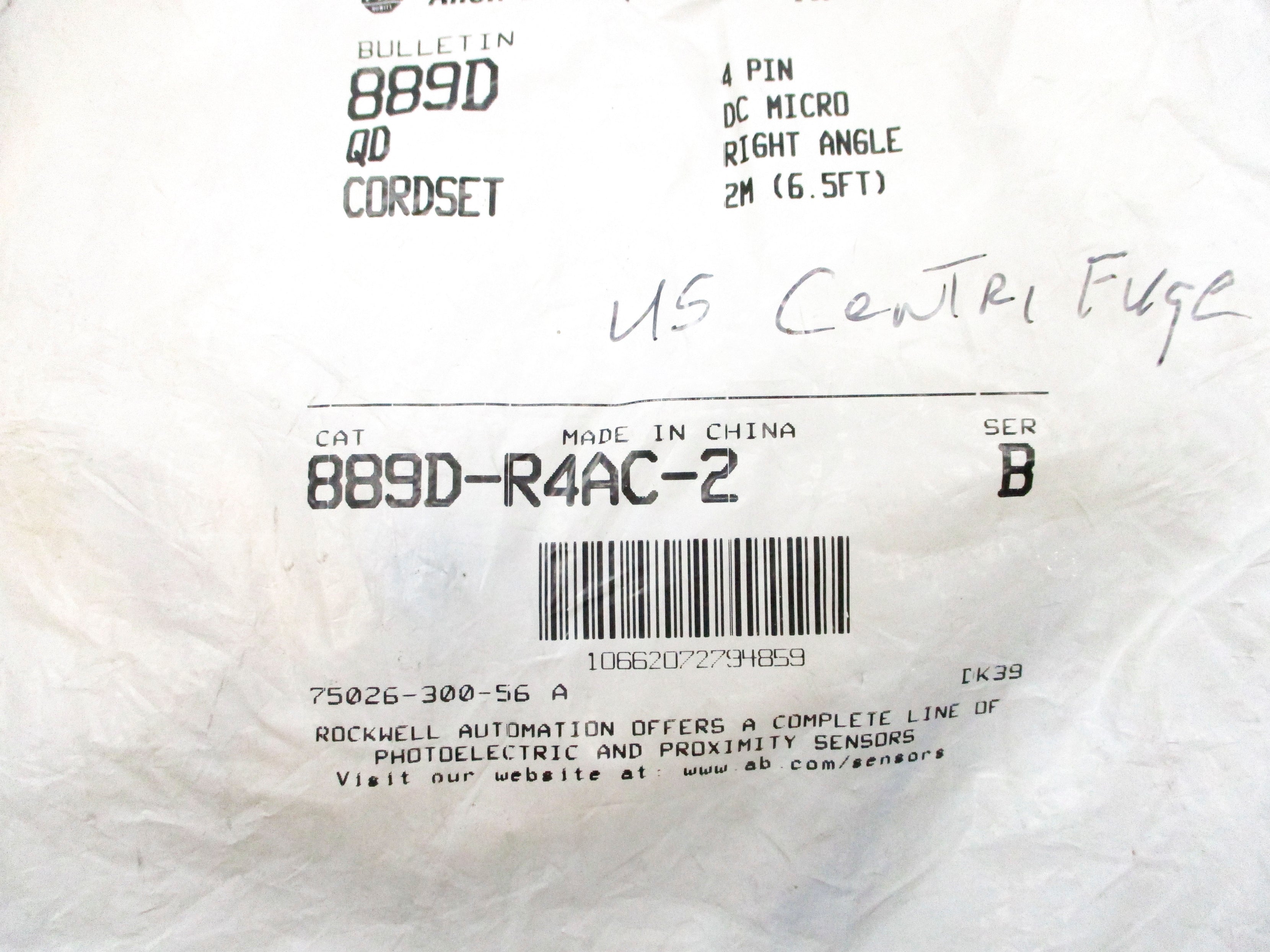 ALLEN BRADLEY 889D-R4AC-2 SER. B NSMP