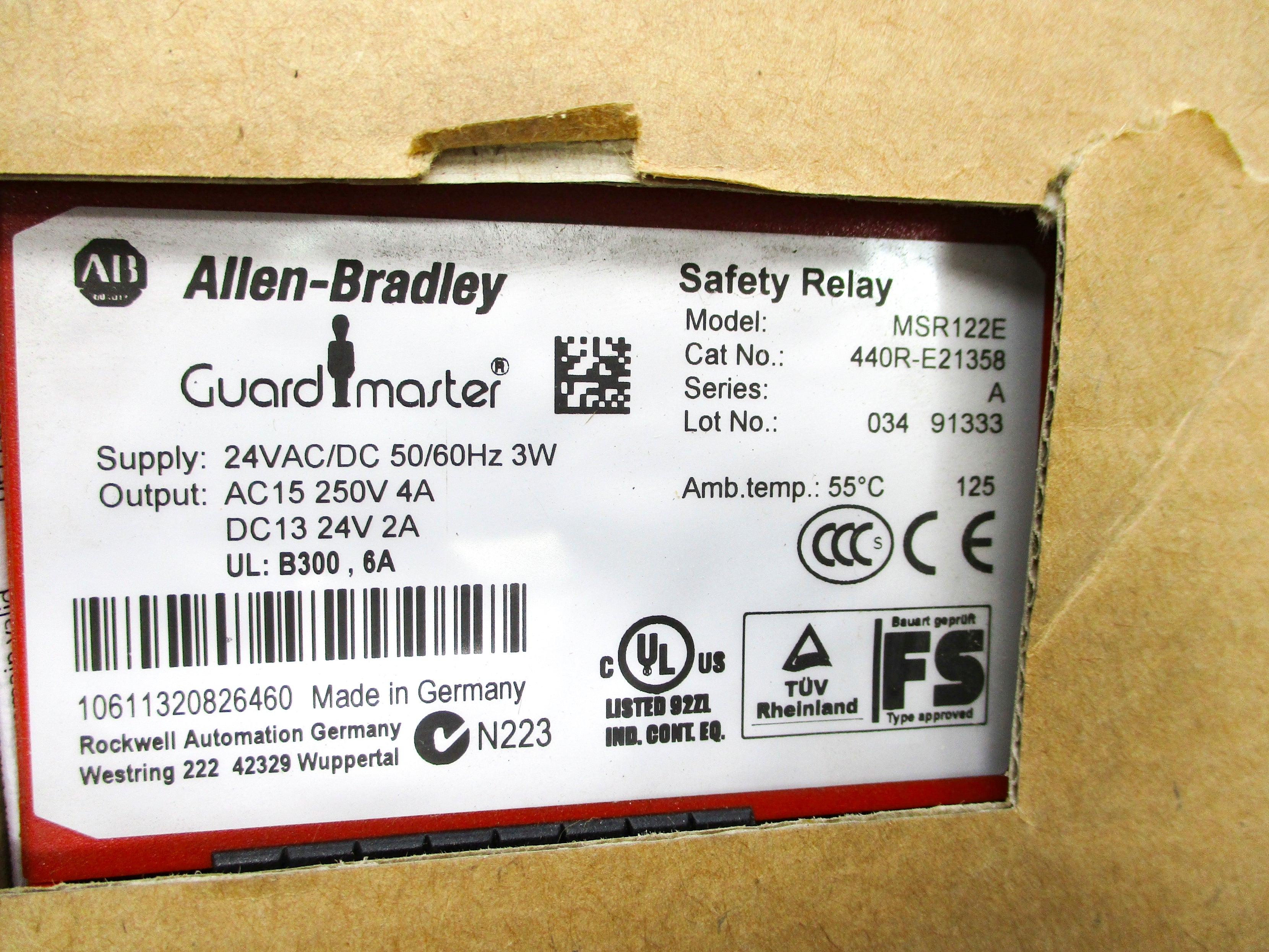 INDUSTRIAL SPARE PART 440R-E21358 SER. A 24VAC (BR) NSMP