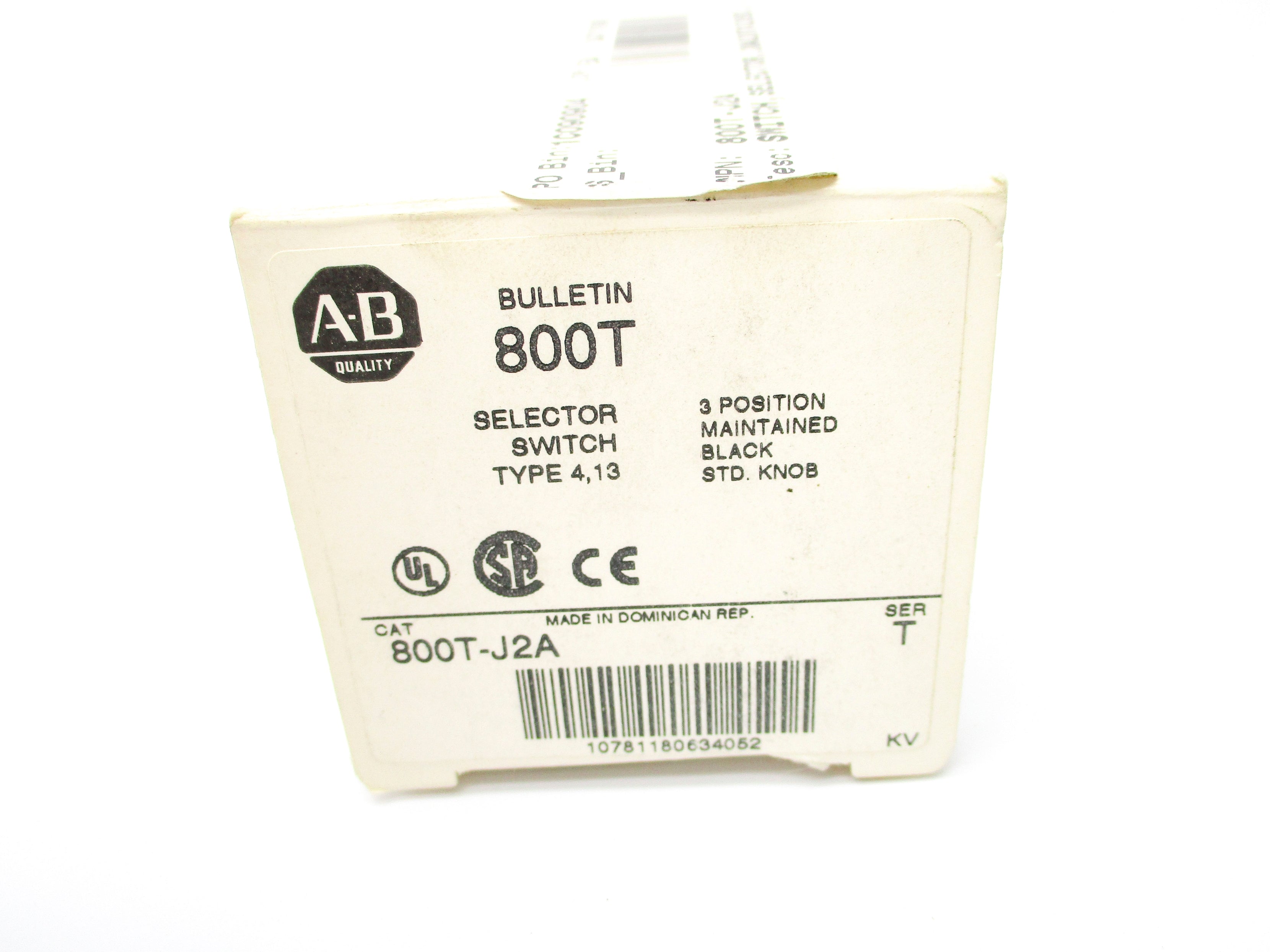 ALLEN BRADLEY 800T-J2A SER. T (AS PICTURED) (WH) NSMP