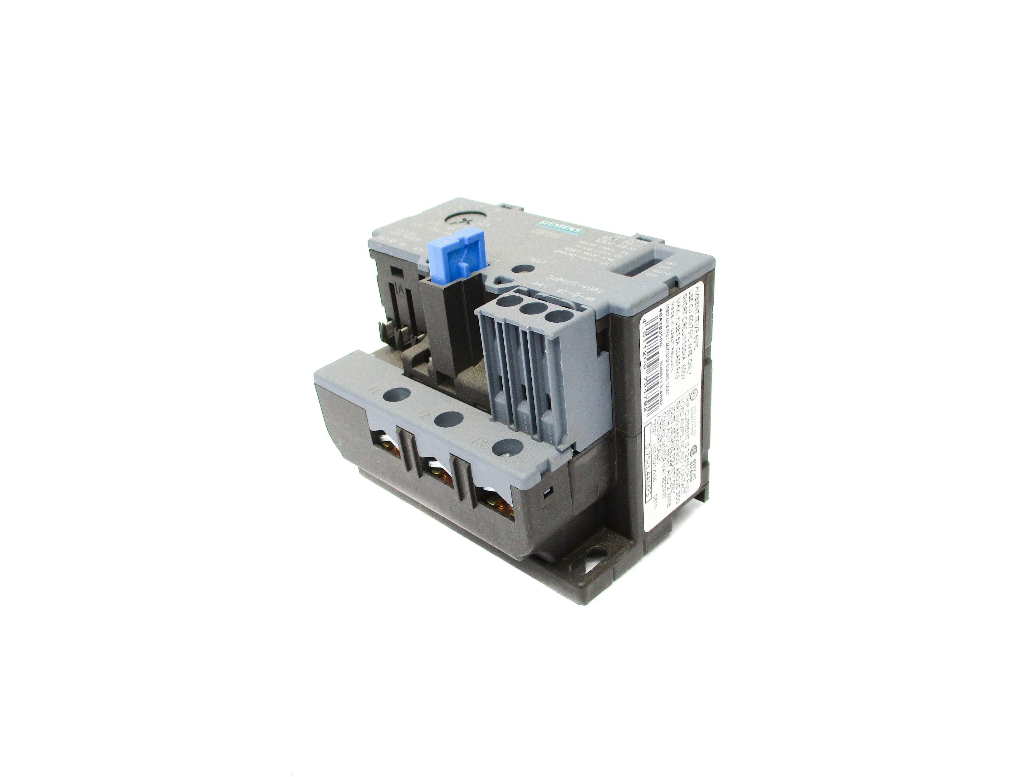 SIEMENS 48ATB3S00 3UB8113-4BB2 600VAC 0.75-3.4A NSNP