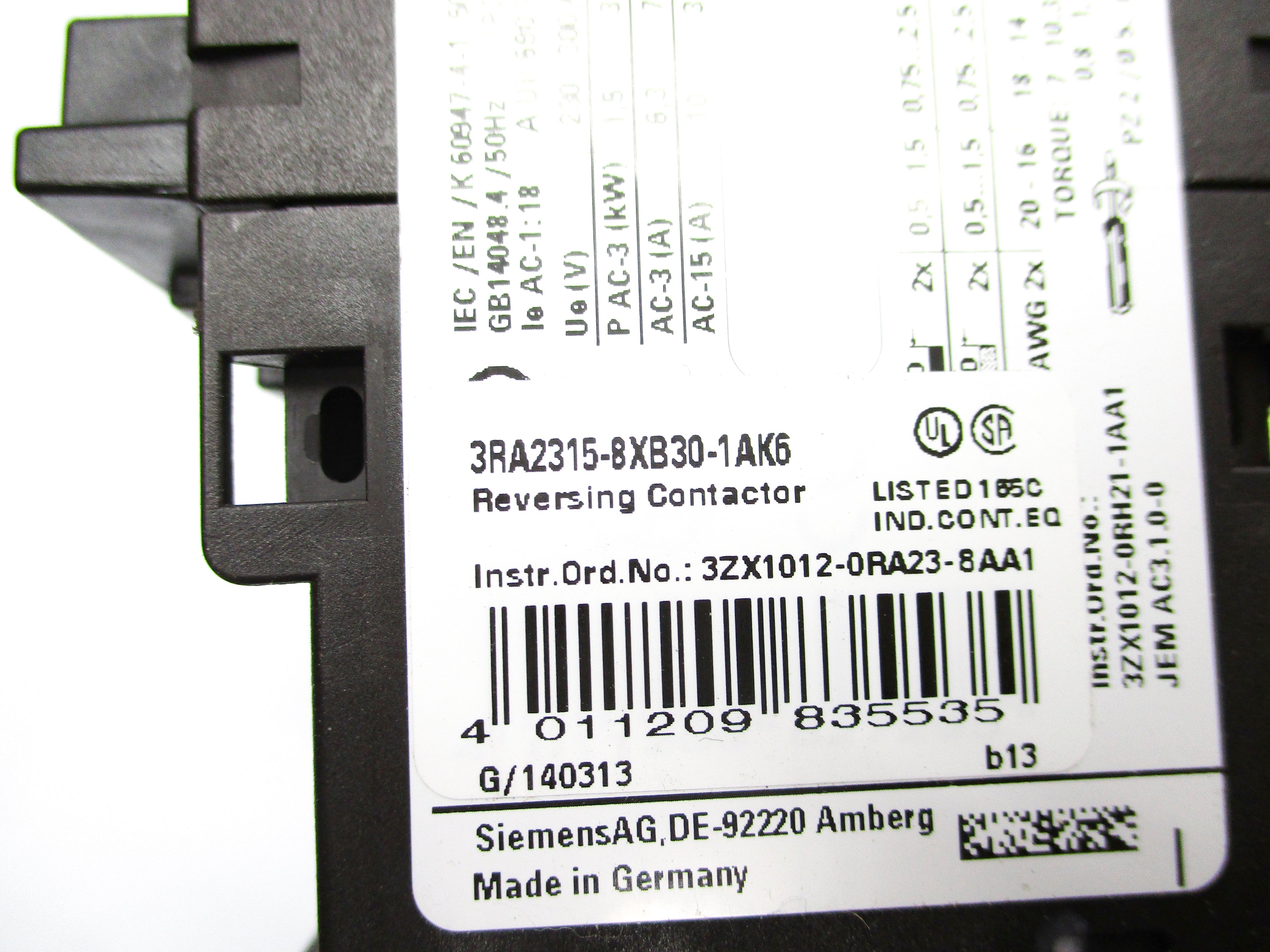 SIEMENS 3RA2315-8XB30-1AK6 220/240V NSNP