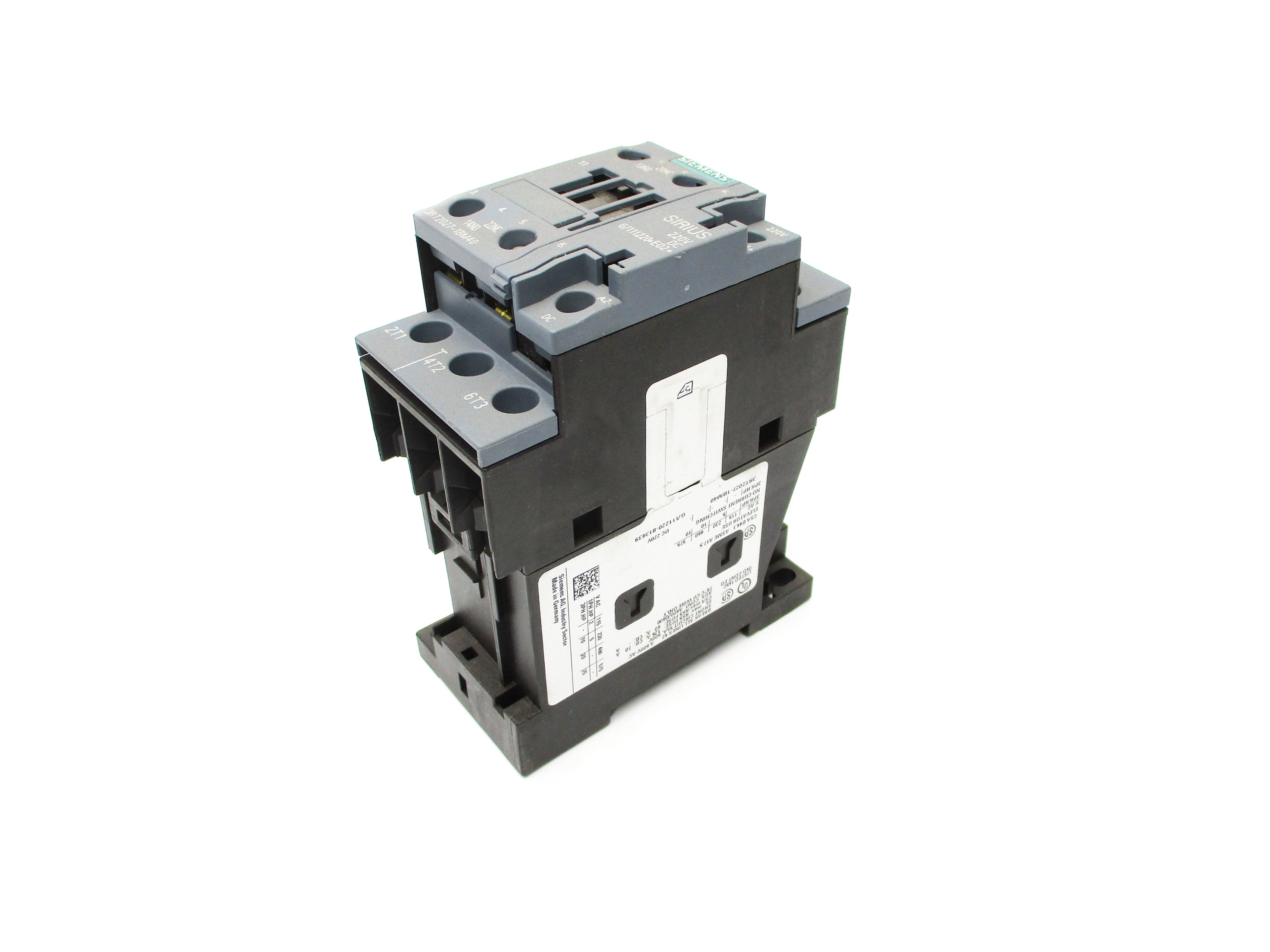 SIEMENS 3RT2027-1BM40 220VDC NSNP