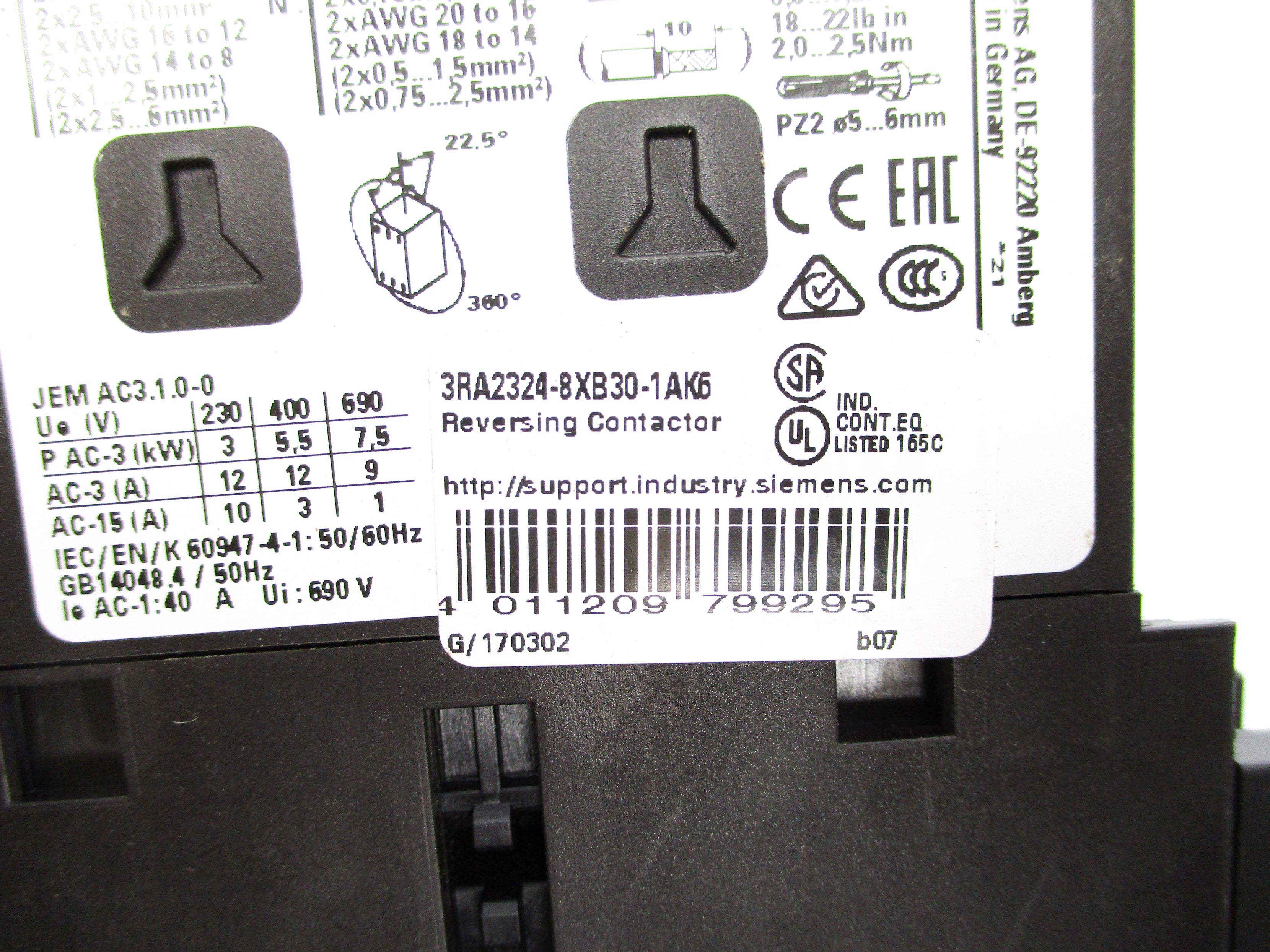 SIEMENS 3RA2324-8XB30-1AK6 110/120V NSNP