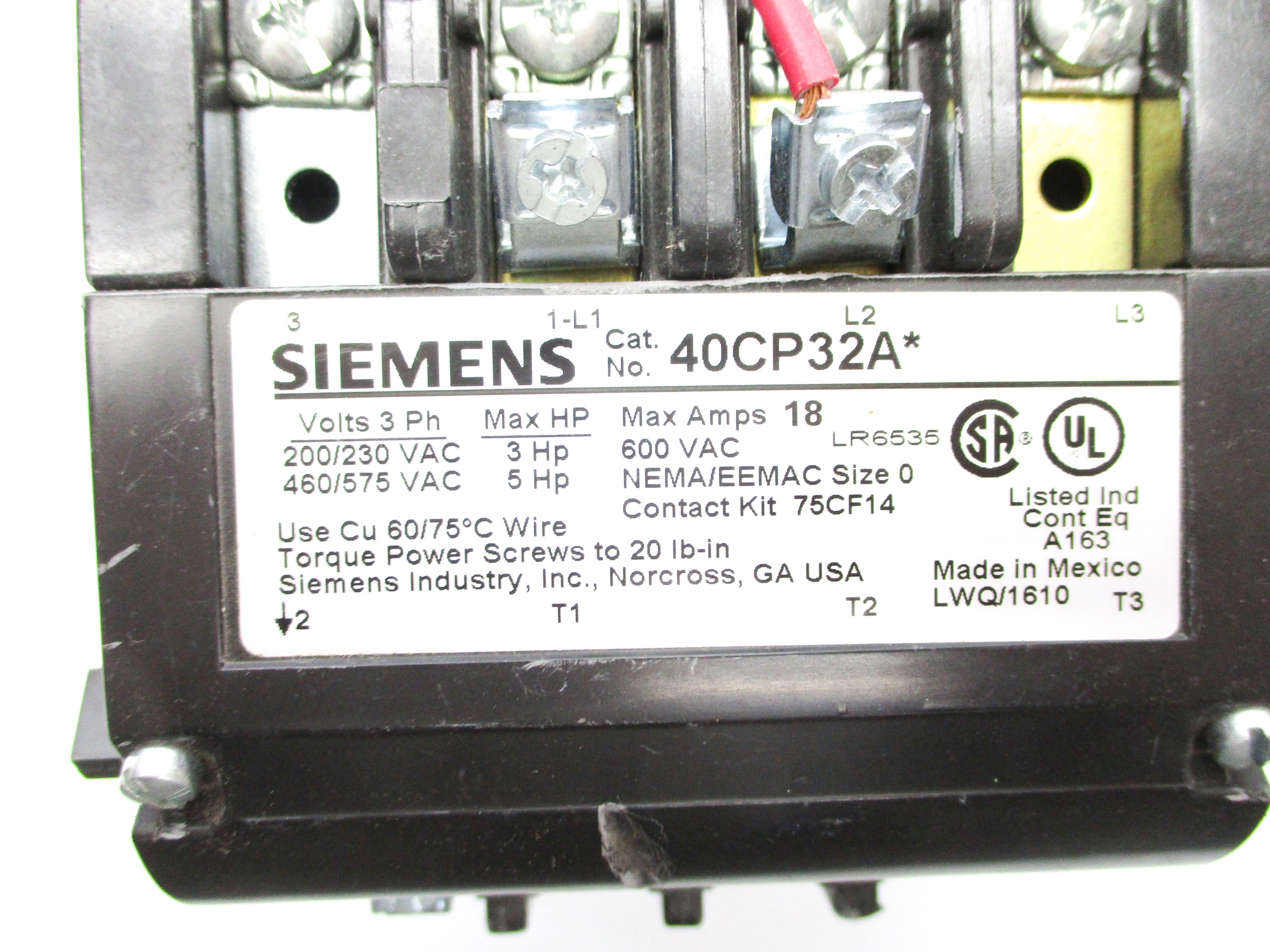 SIEMENS 40CP32A 480V NSNP